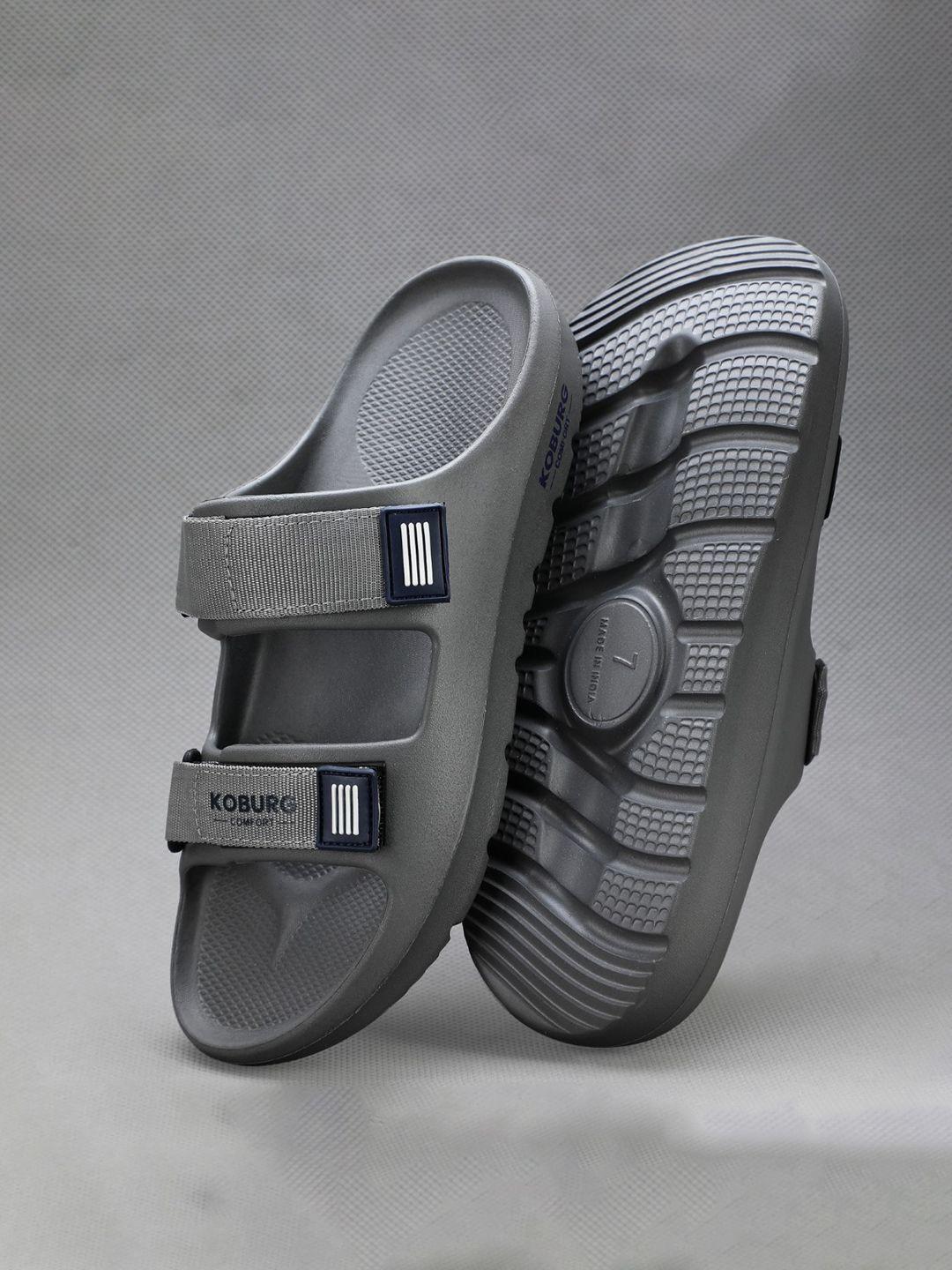 Koburg Nexa Men Comfortable Extra Soft Lightweight Nylon Velcro Slide Sandals