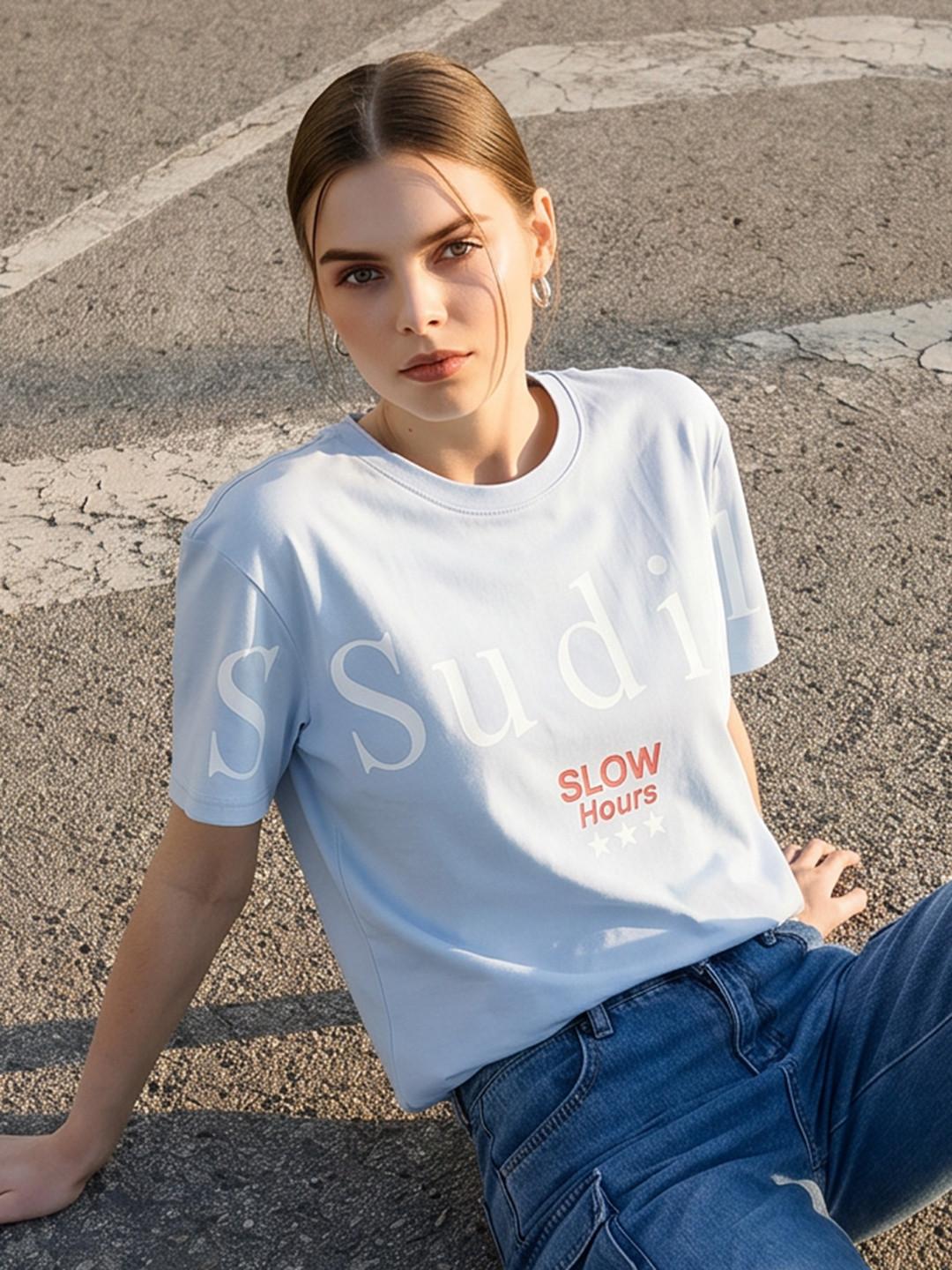 The Roadster Life Co. Relaxed Fit Typography Printed T-shirt