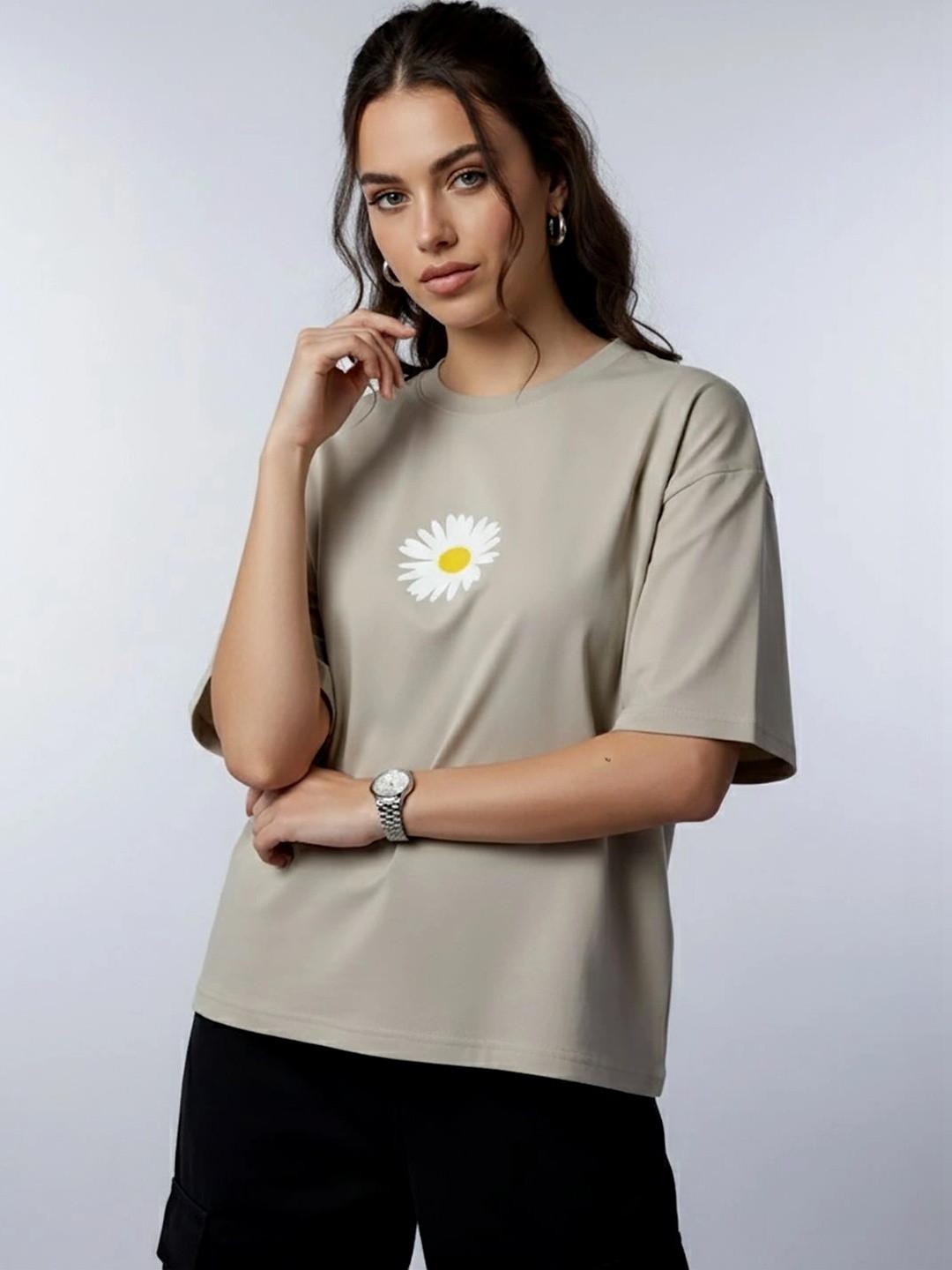 DressBerry Women Floral Printed T-shirt