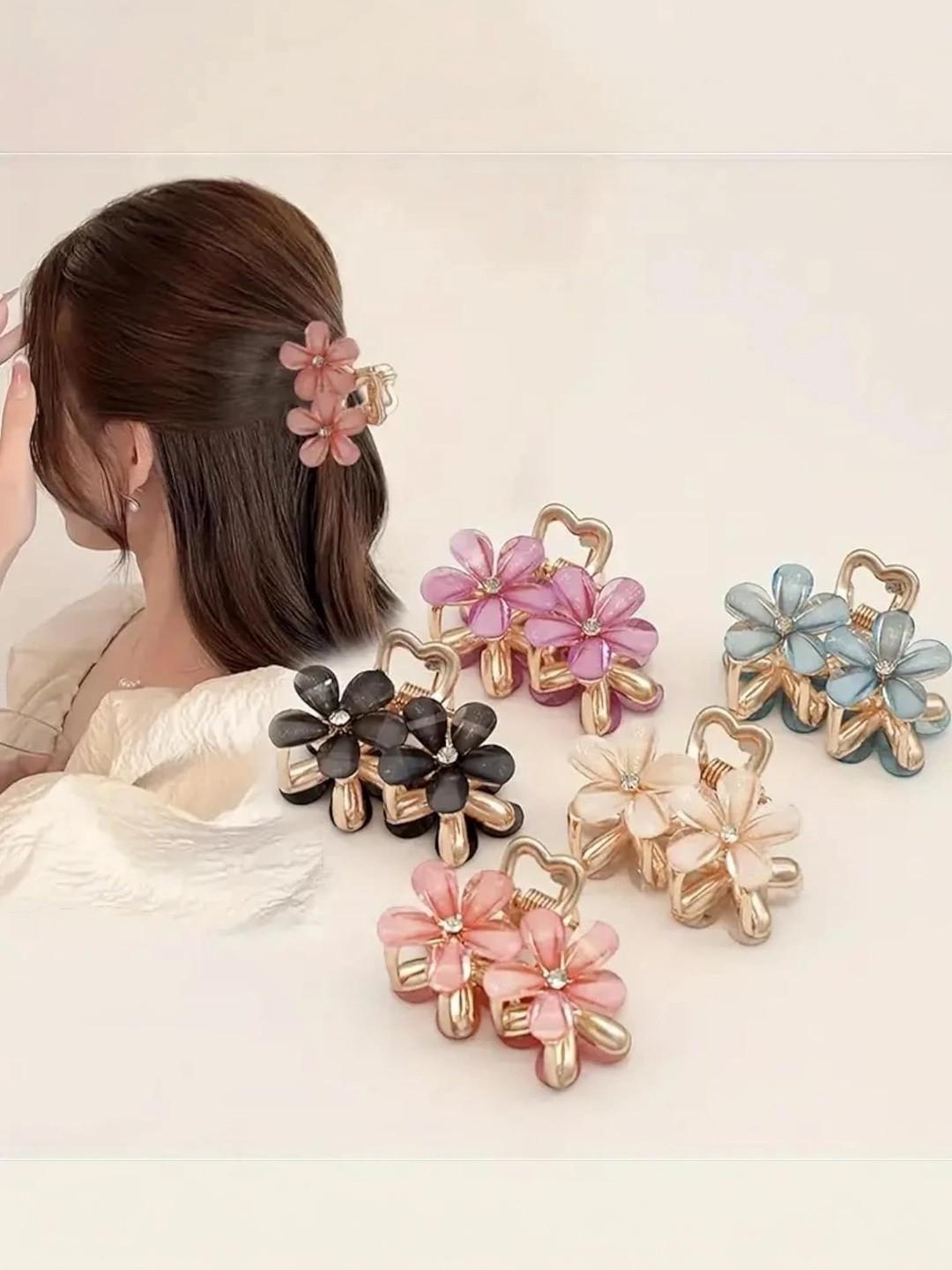 NSCC Women Set of 6 Embellished Claw Clip