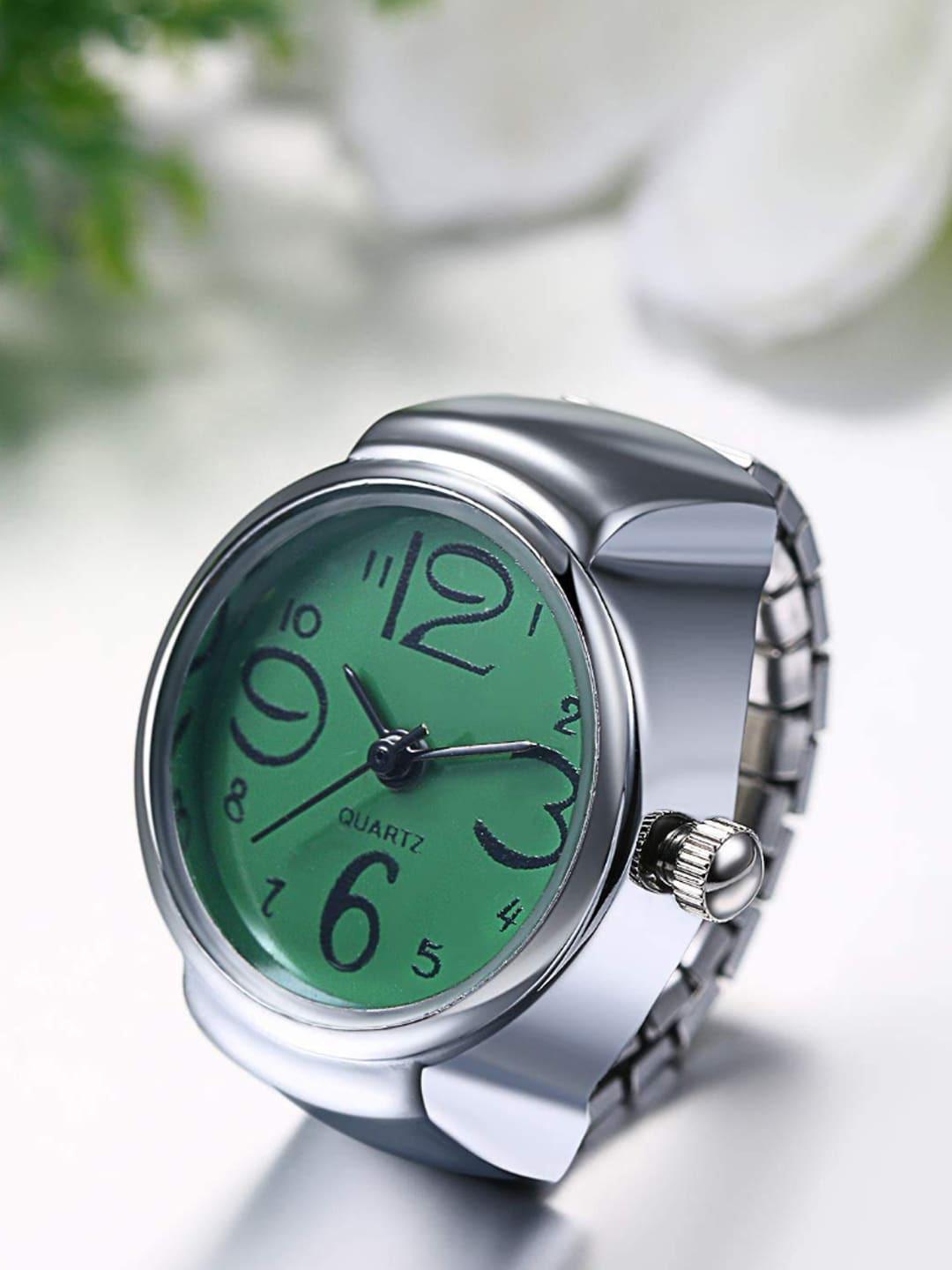 DressBerry Silver-Plated Watch Dial Finger Ring