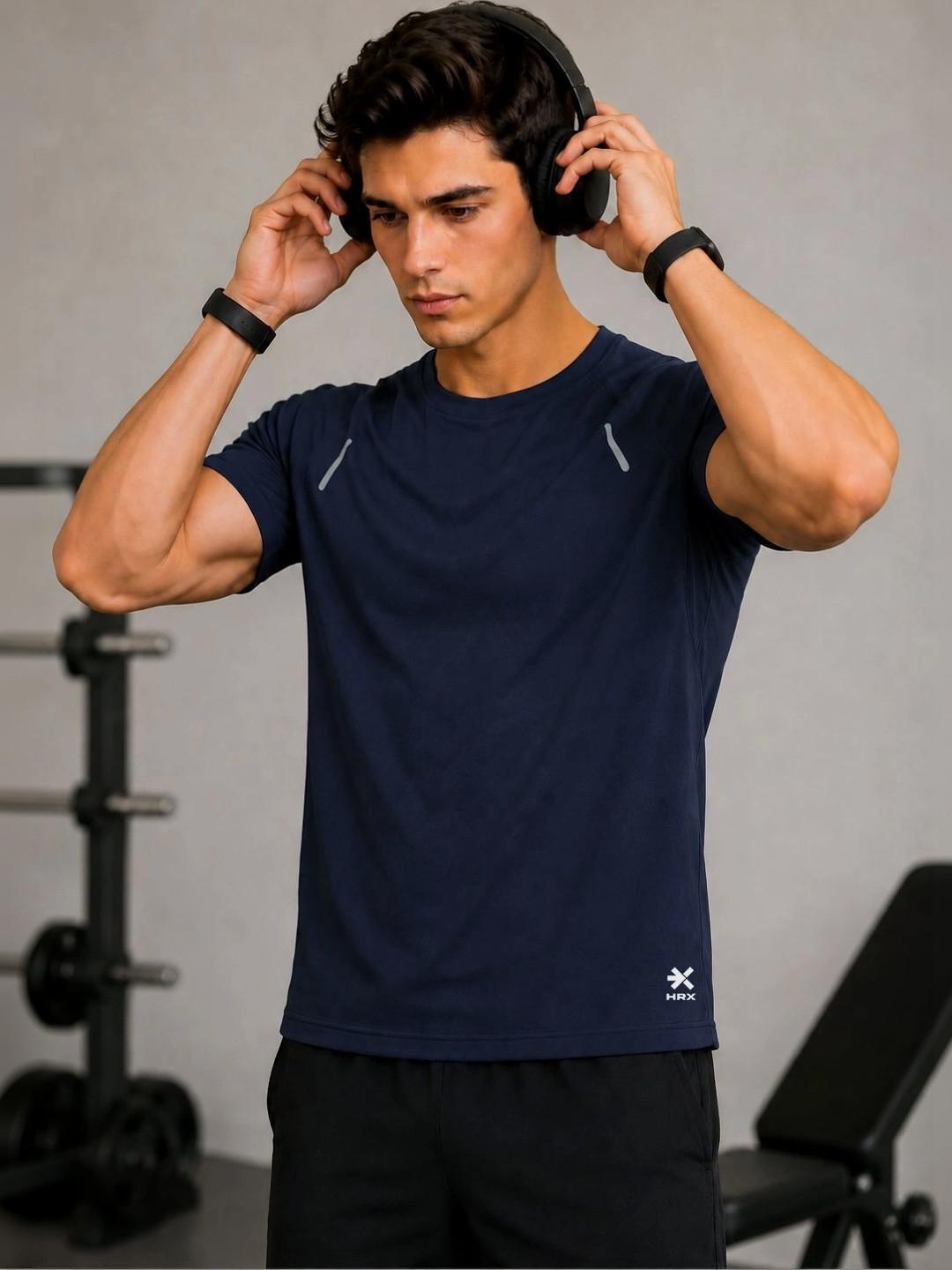 HRX by Hrithik Roshan Men Brand Logo Dri-FIT T-shirt