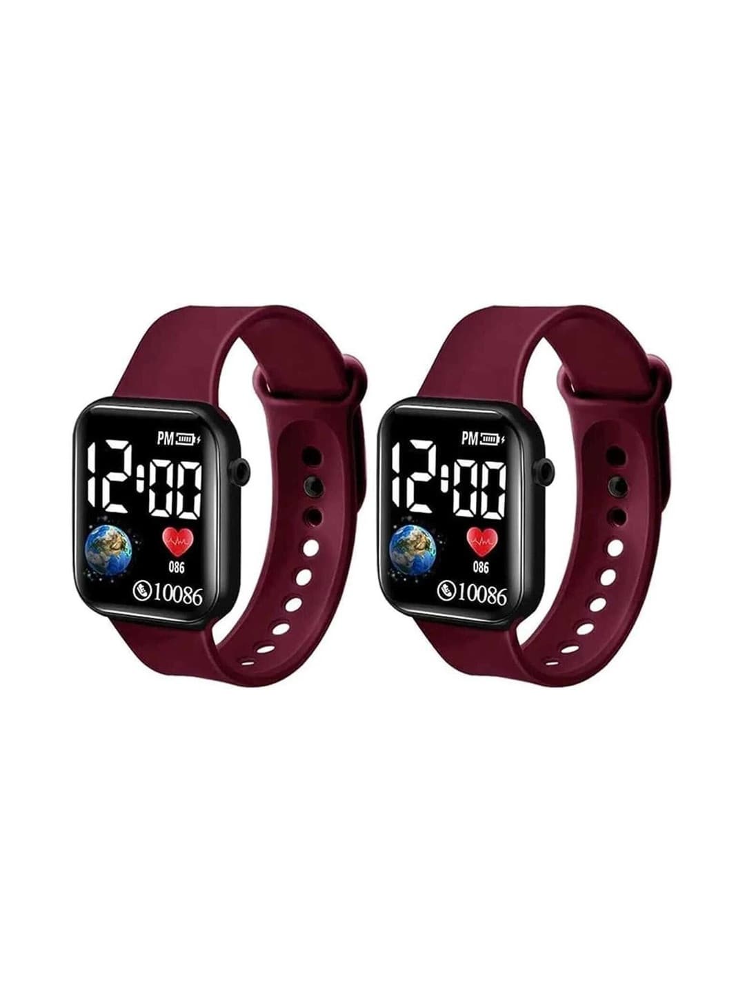 Rolss Set Of 2 Men Digital Smart LED Watches