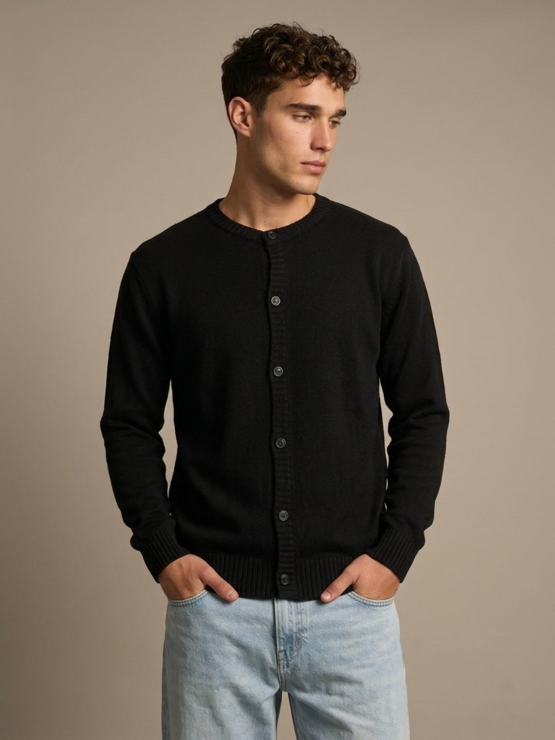 glitchez Round Neck Knitted Sweater