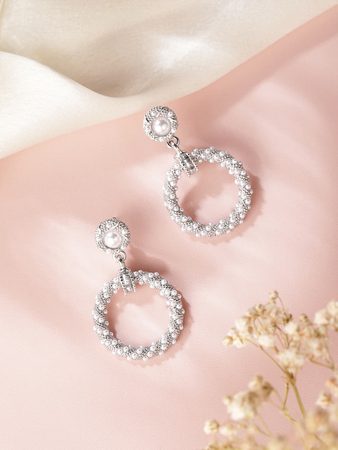 DressBerry Circular Drop Earrings