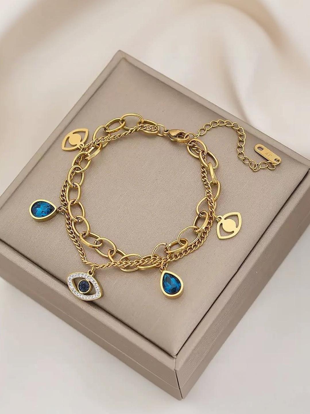DressBerry Women Gold-Plated Multistrand Bracelet
