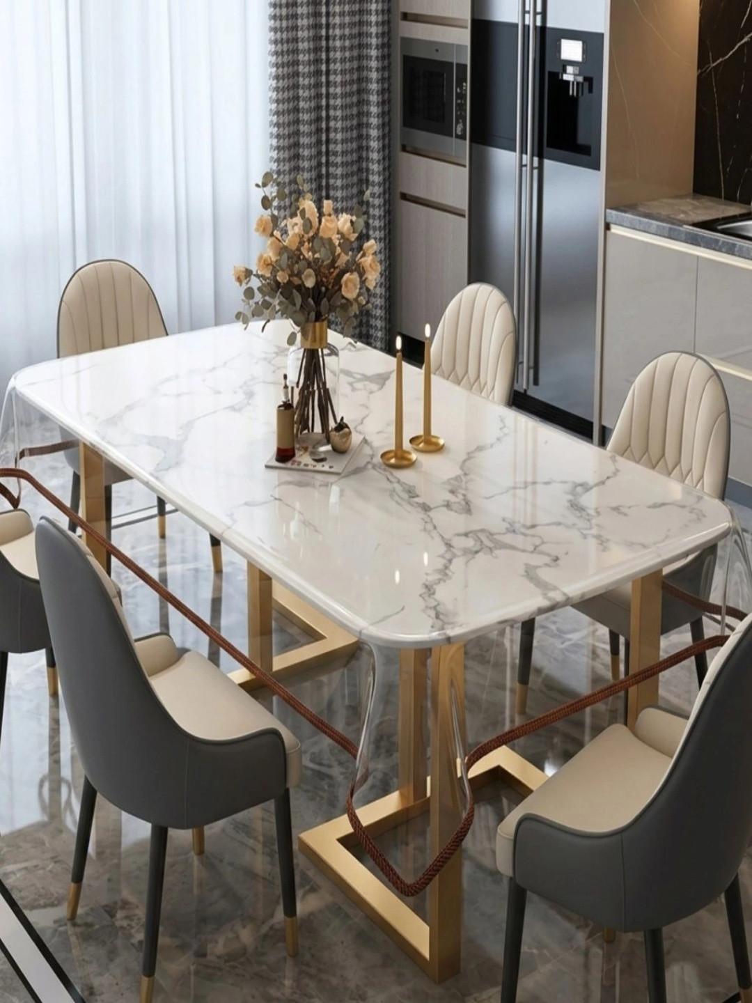 vstucart Brown Waterproof 6-Seater Table Cover