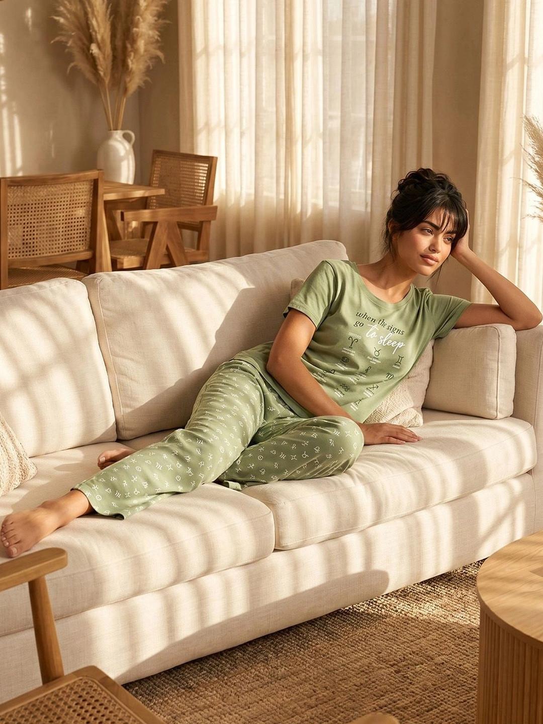 max Women Printed Night suit