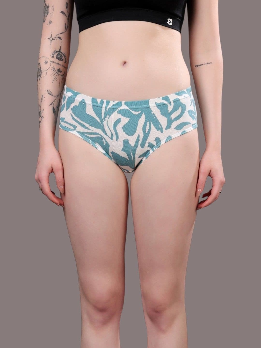 DressBerry Women Printed Anti Microbial Assorted Basic Briefs