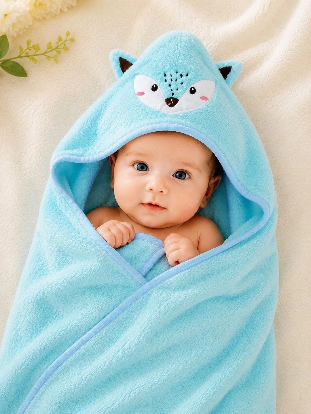 Thelittlebunny Blue 1 Printed Terry Cotton 300 GSM Bath Towel