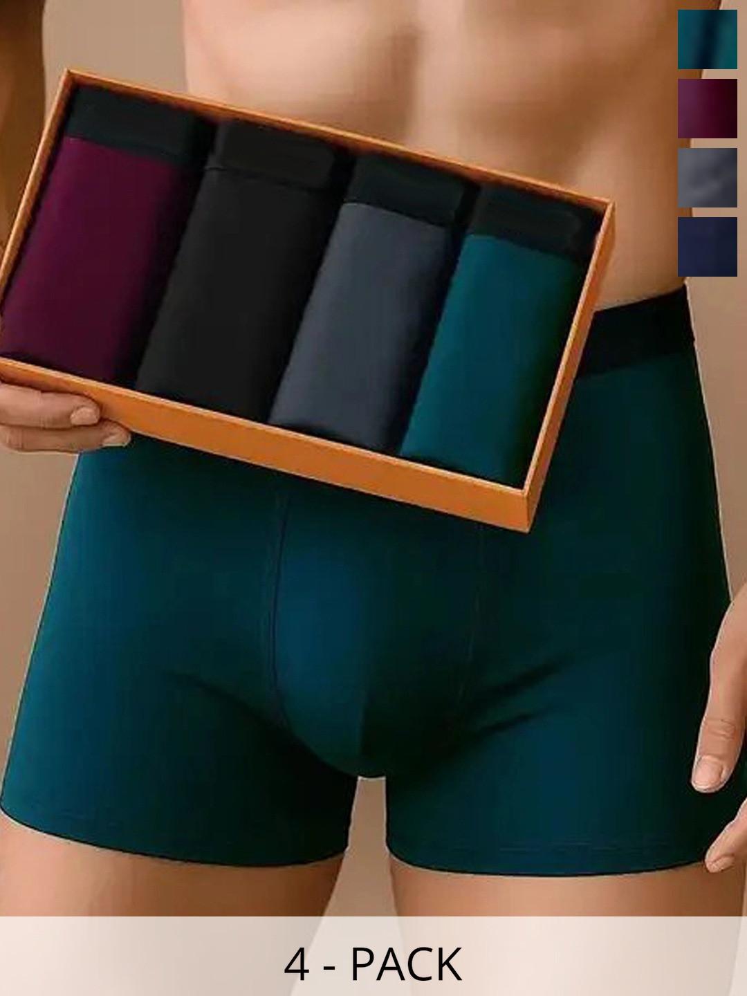 CAVENDERS Men Pack of 4 Boxer-Style Briefs