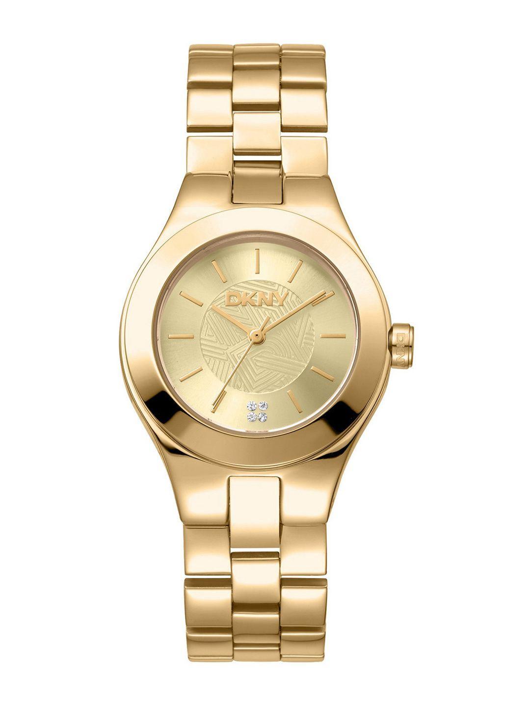 DKNY Women Round Dial & Bracelet Style Straps Analogue Watch DK1L026M0035