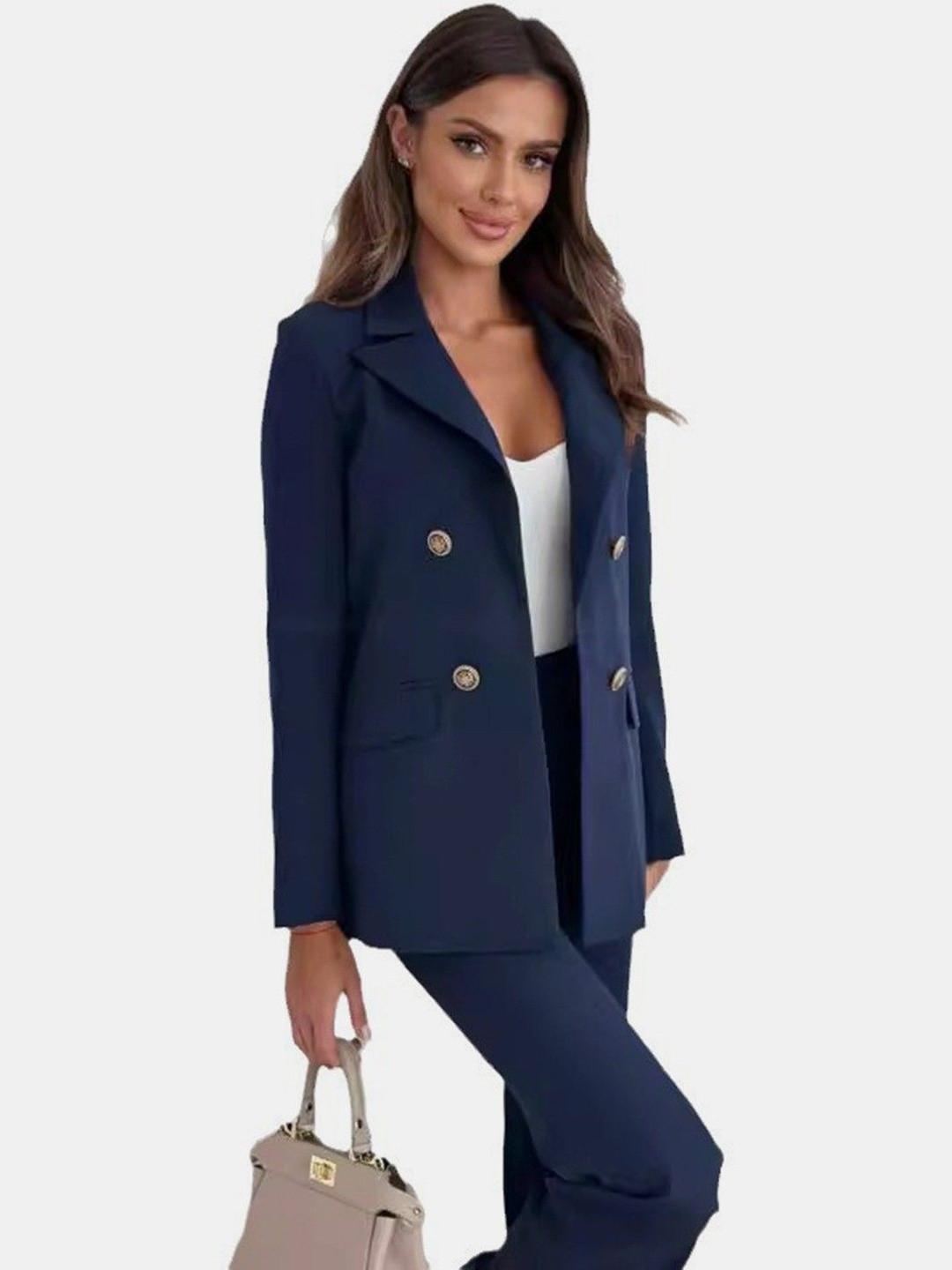 DressBerry Women Notched Lapel Formal Blazer
