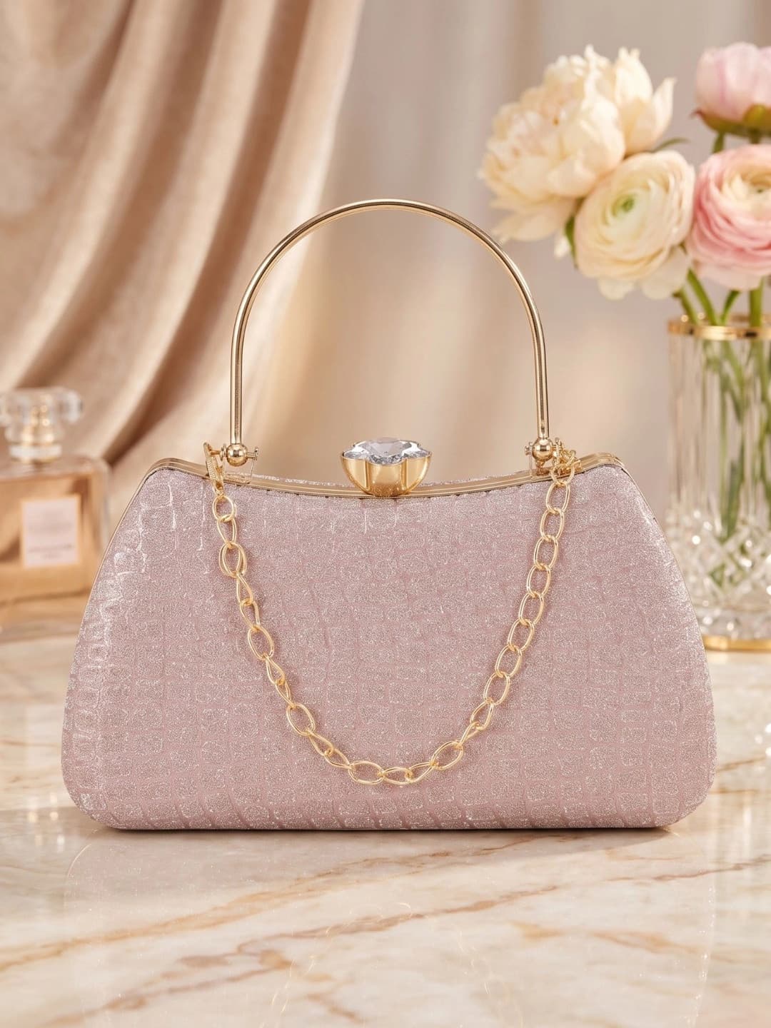 MISHA Textured Box Clutch