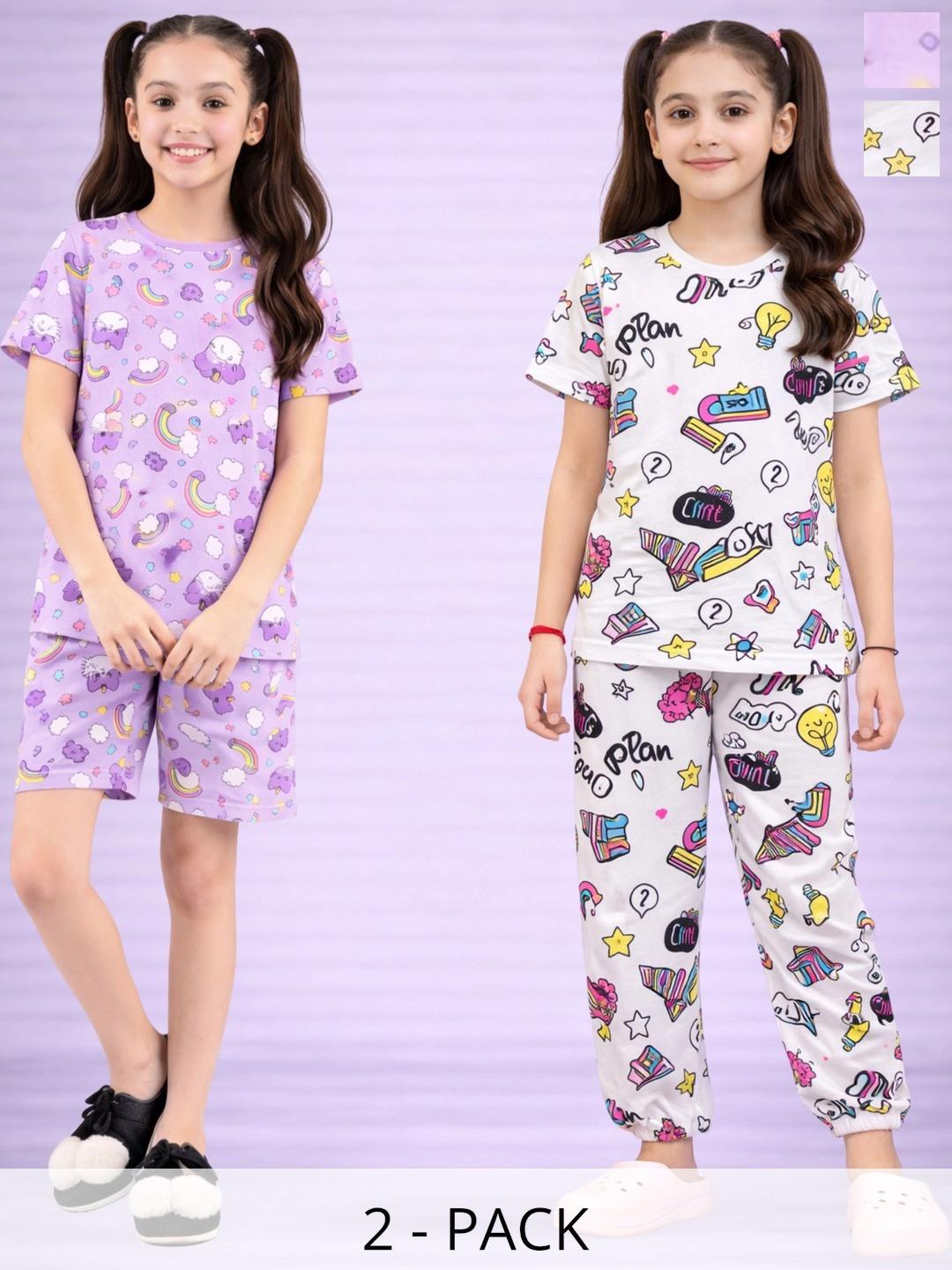 LITBABY Girls Printed Nightdress