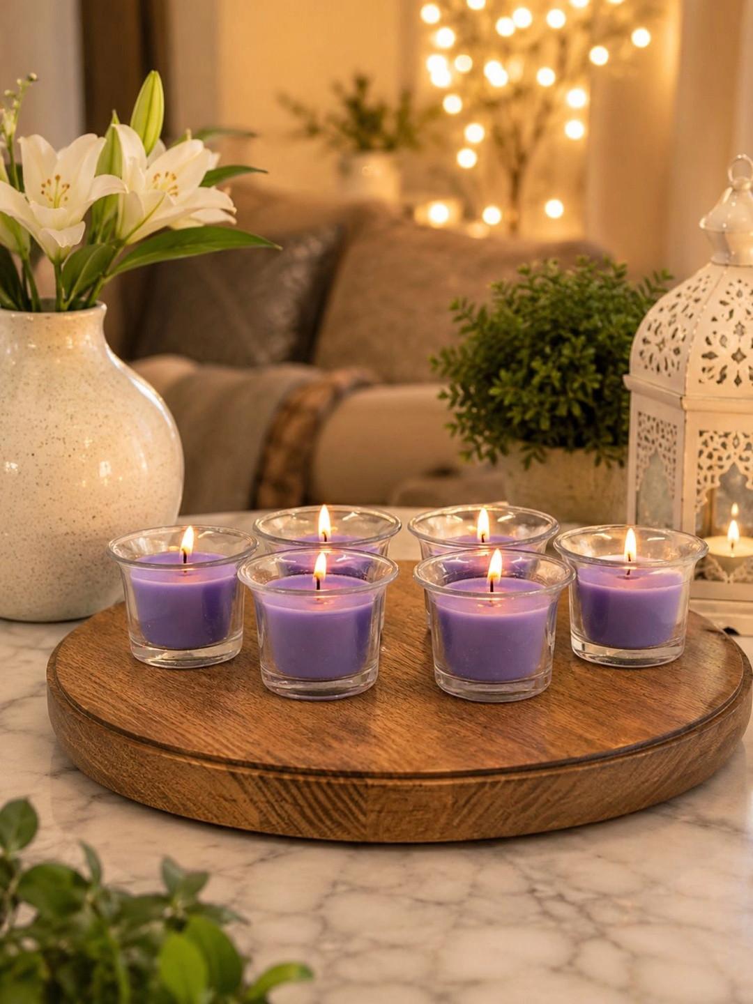 EasyERA Lavender 6 pieces Tea Light Candle