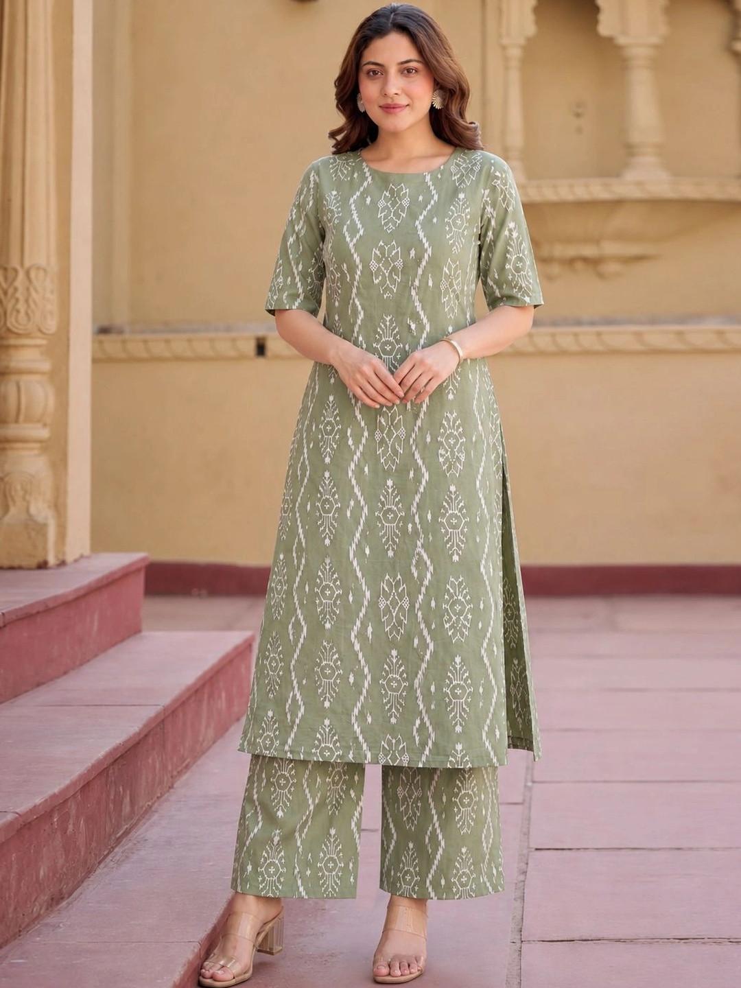 SZN Women Ethnic Motifs Printed Regular Kurta with Palazzos