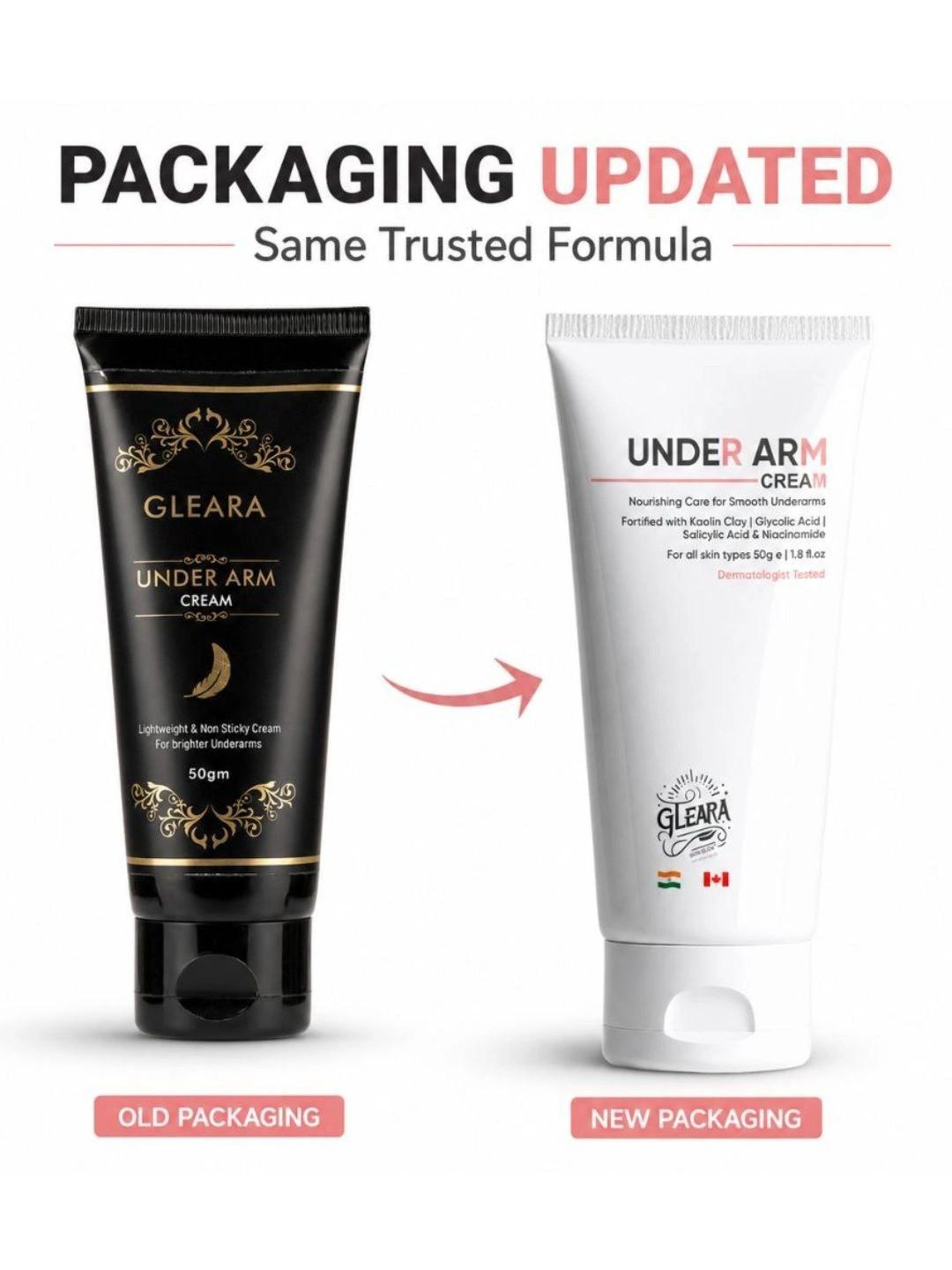 Gleara Underarm Non-Sticky Cream With Hyaluronic Acid - 50 ml