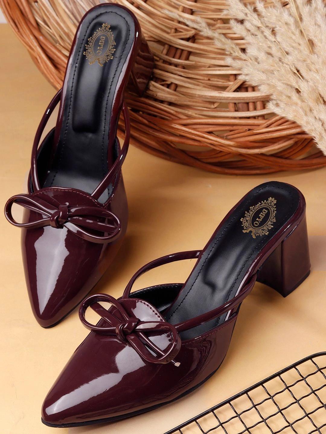 DIPYO Party Block Mules with Bows