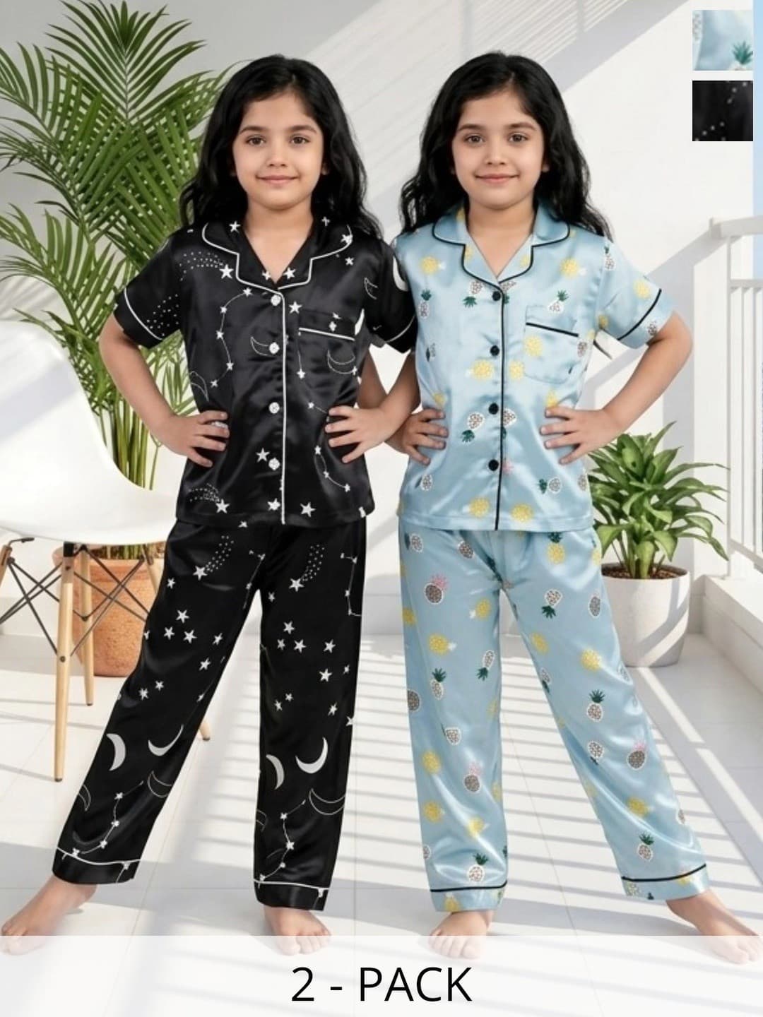 BAESD Girls Printed Maxi Nightdress