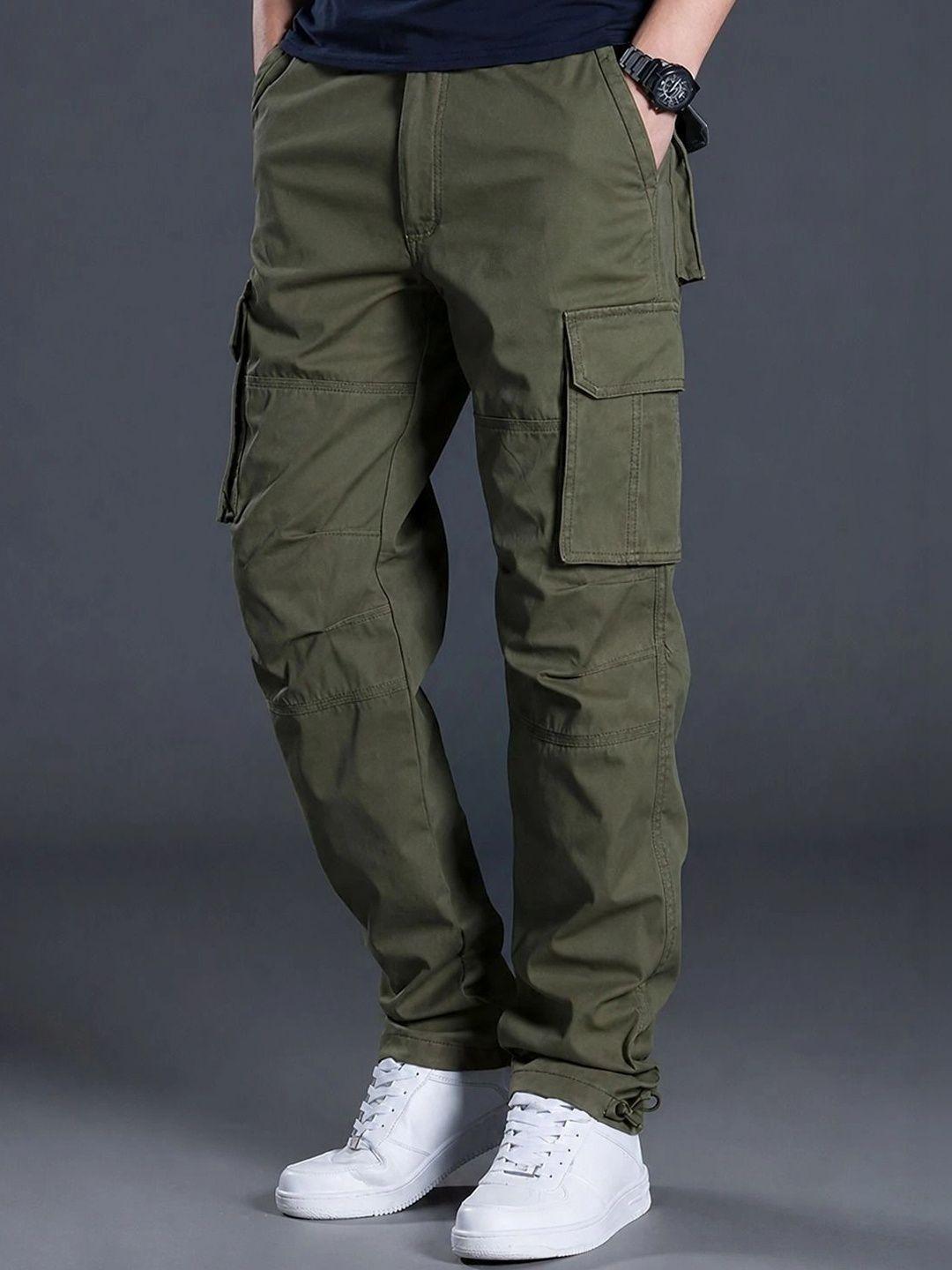 COMBRAIDED Men Pleated Cargos Trousers
