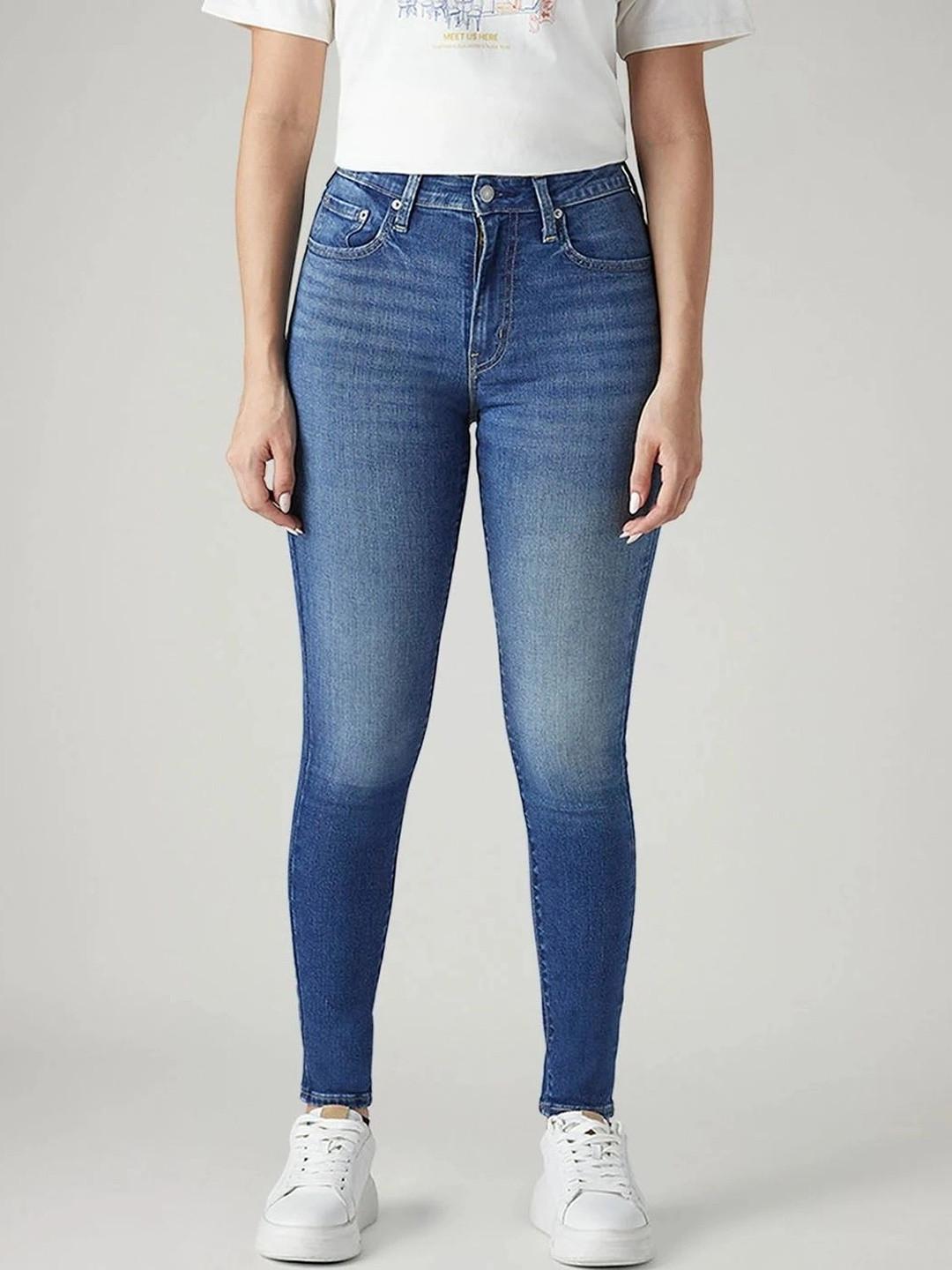 Levis Women Classic Skinny Fit High-Rise Light Fade Stretchable Jeans