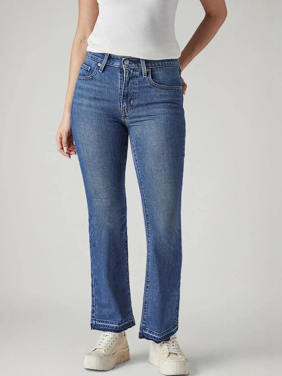 Levis Women Classic Bootcut High-Rise Light Fade Stretchable Jeans
