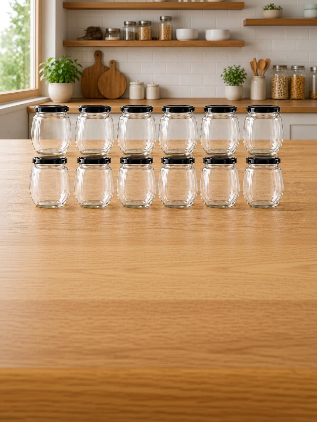 Aura Transparent 2026 Glass Stackable Jar Container