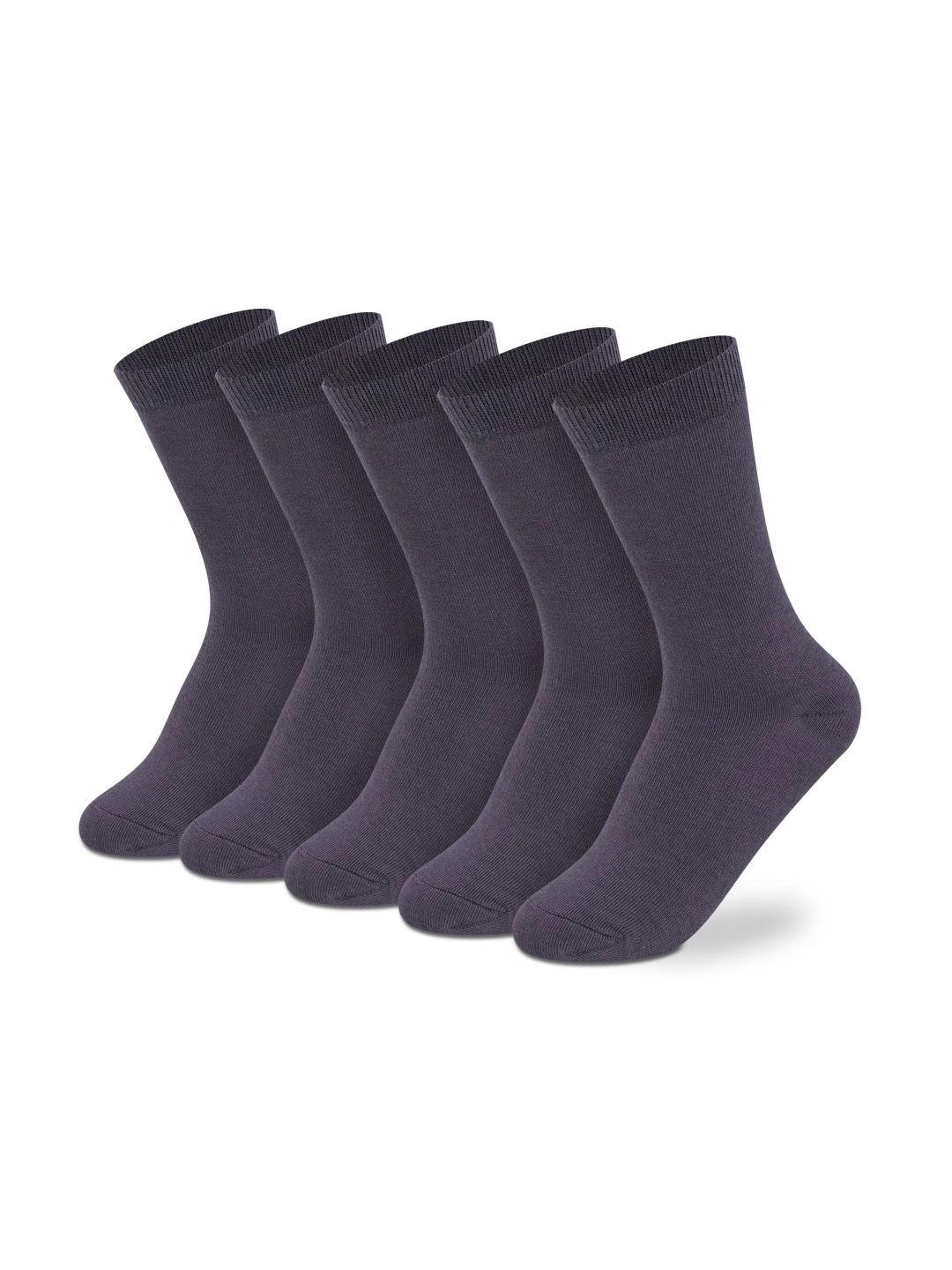 Supersox Kids Pack of 5 Regular Length Cotton Breathable School Uniform Socks