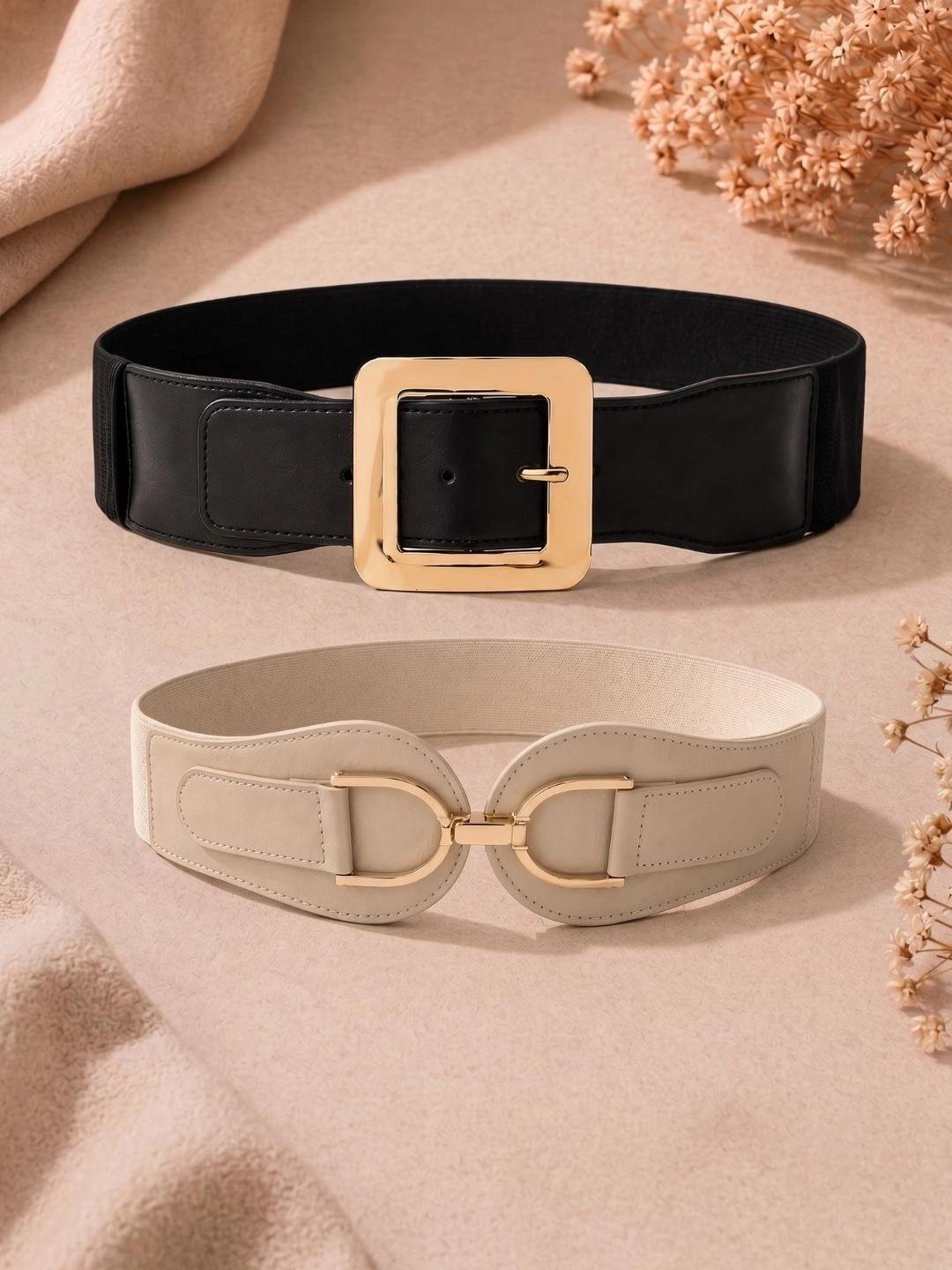 CRUSSET Women Textured 2 PU Belt