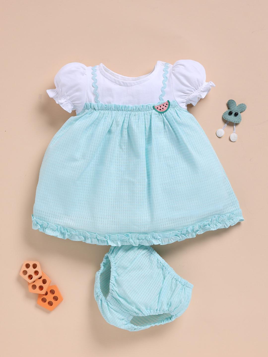 Simply Girls Puff Sleeve A-Line Dress
