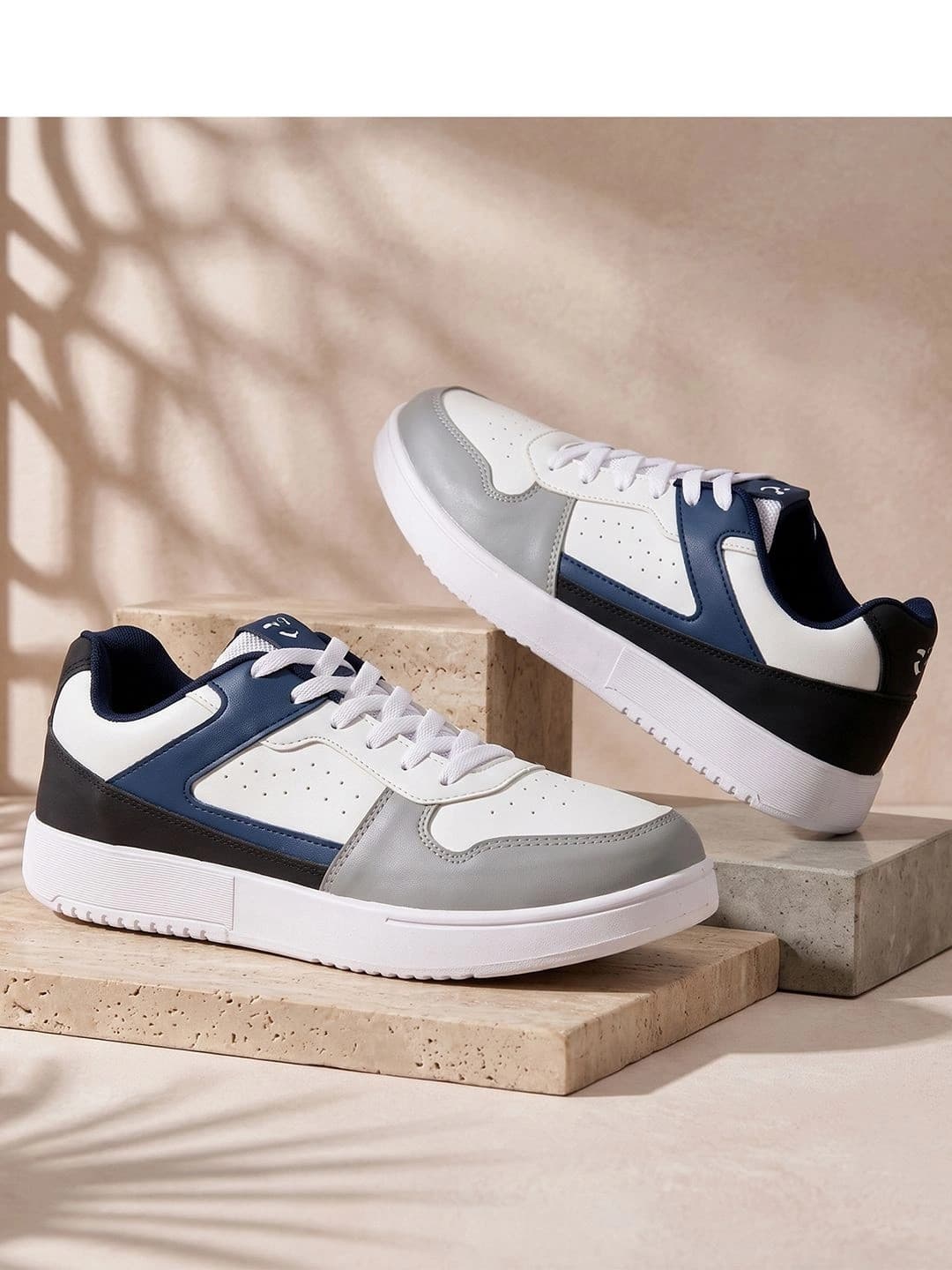 Bata Men Colourblocked Lace-Ups Sneakers