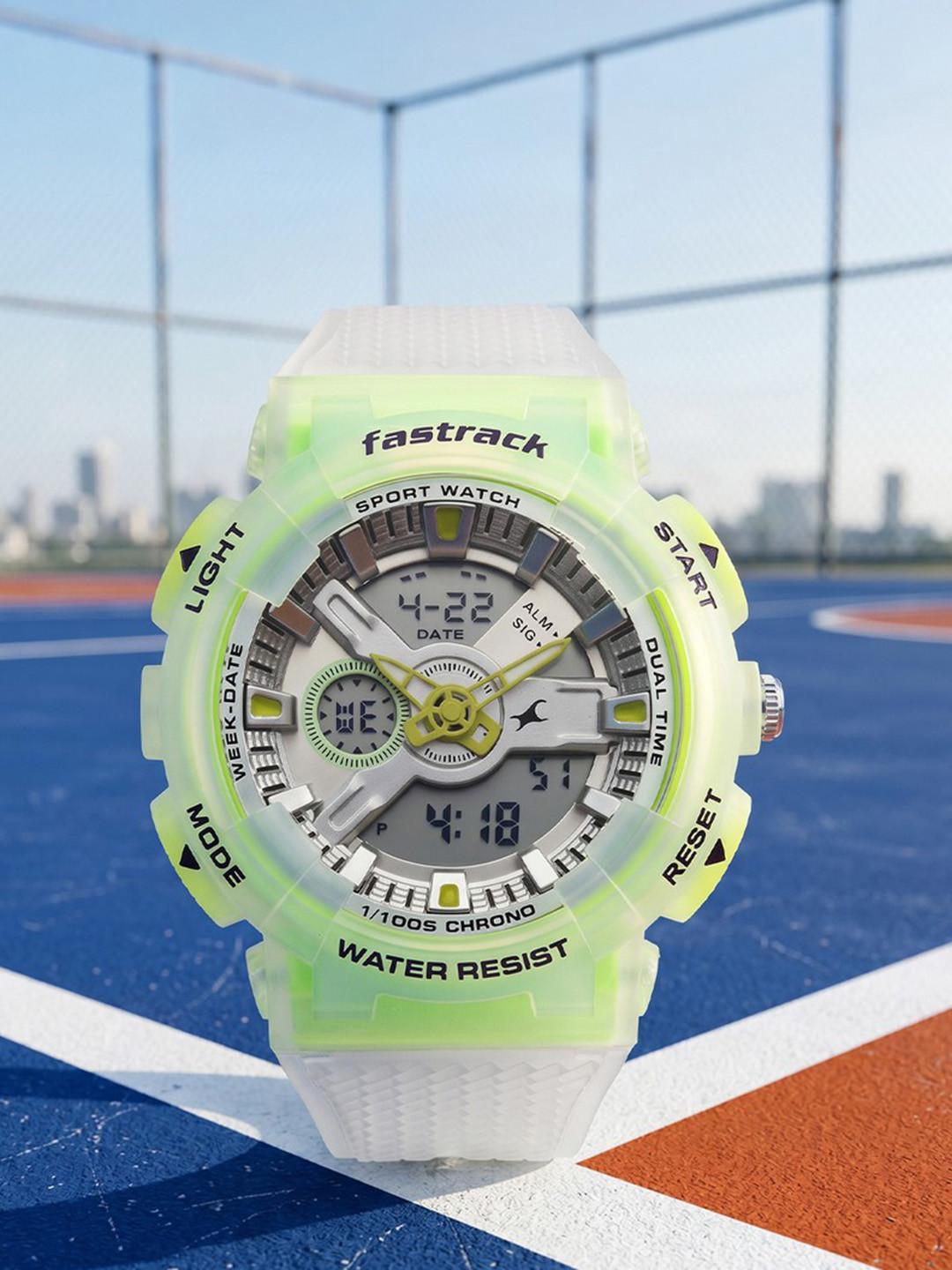 Fastrack Men Streetstyle 6 Ana Digi Silver Dial Watch - 38132PP01W