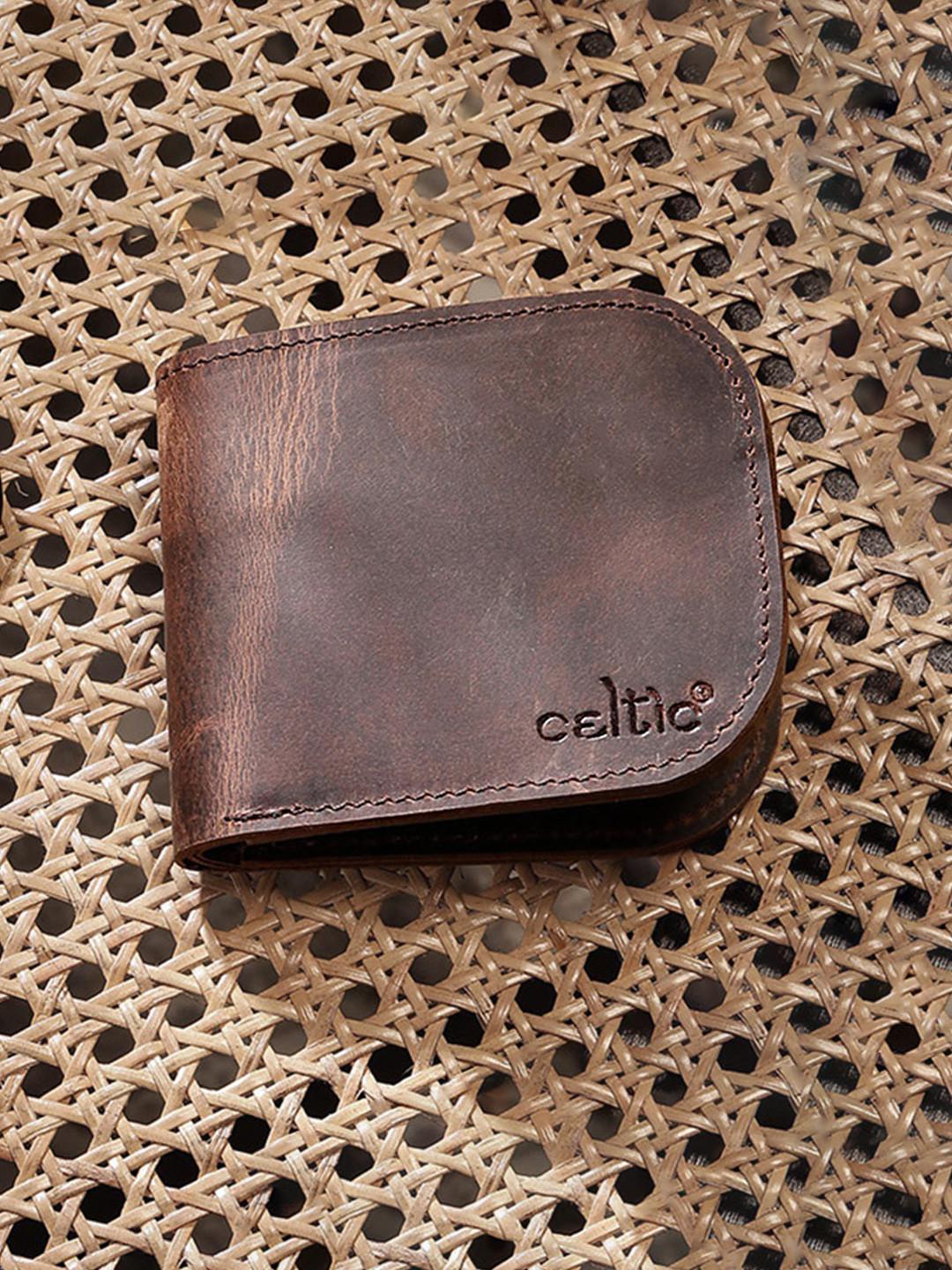 Celtic Men Leather Two Fold Wallet