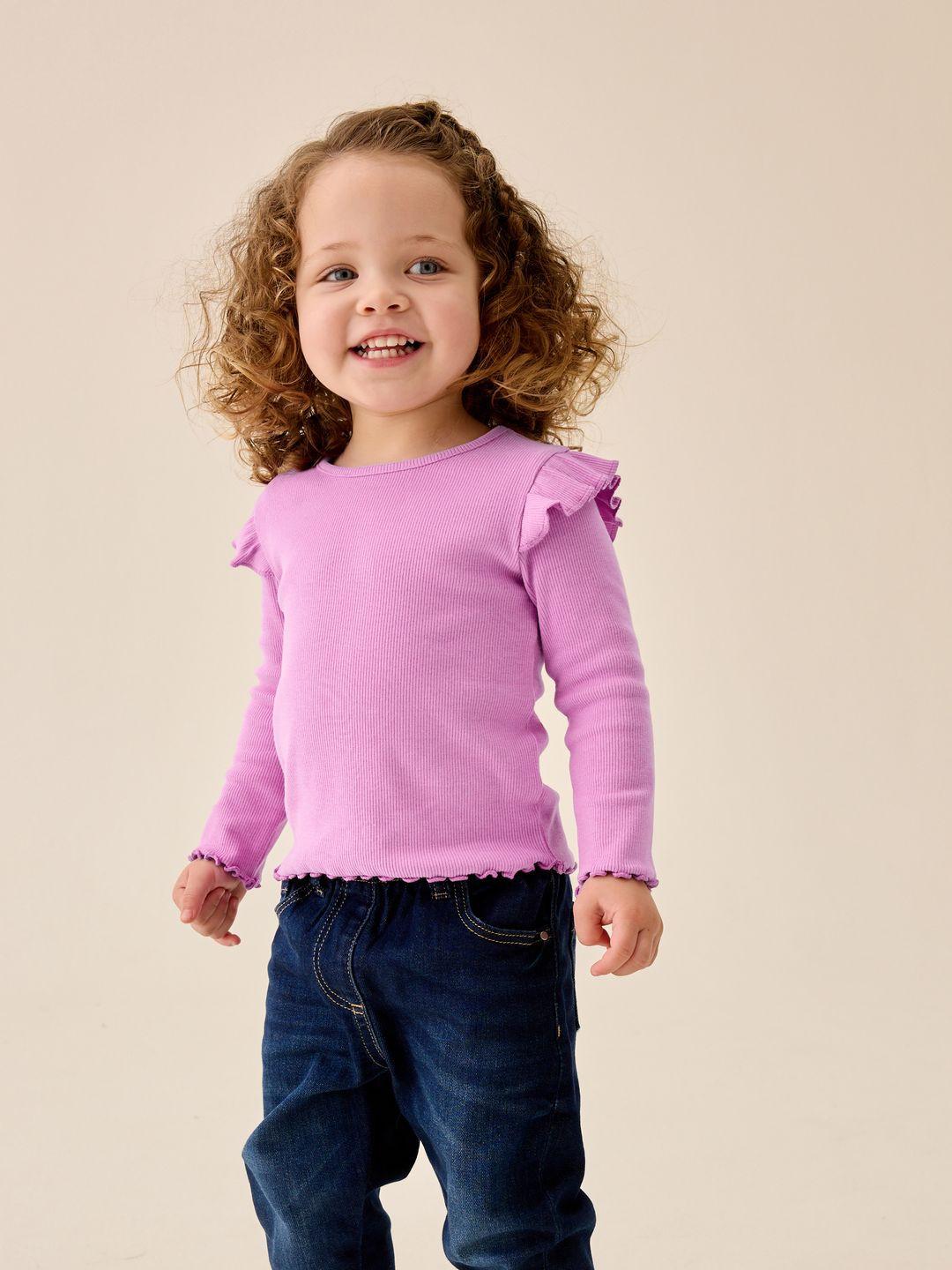 NEXT Ribbed Ruffles Top