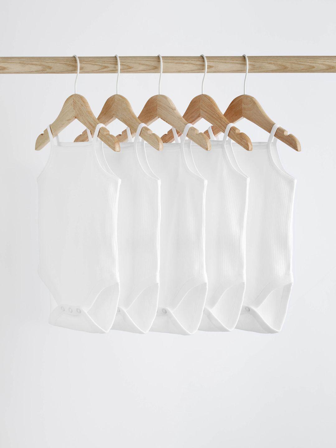 NEXT Infants Pack of 5 Pure Cotton Bodysuits