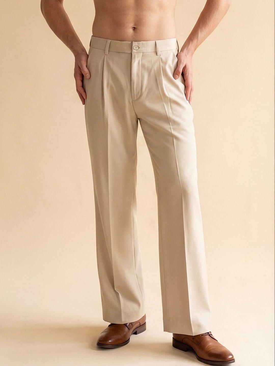 House of Pataudi Men Straight Fit Korean Pants