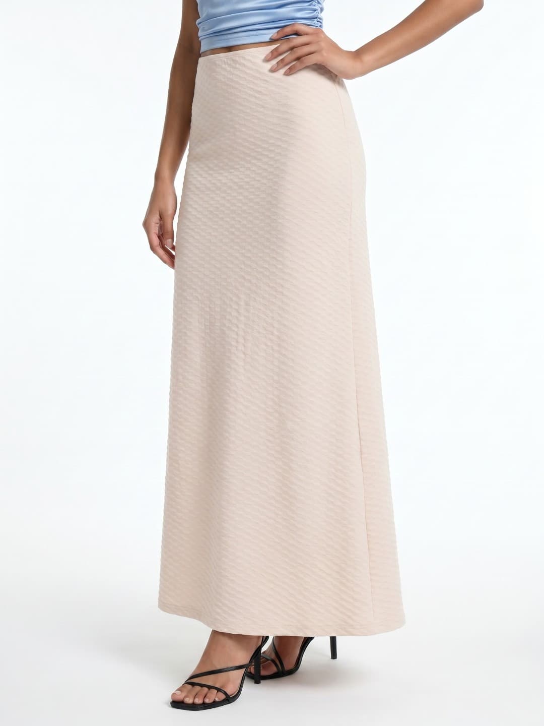 glitchez Women Self Design Maxi A-Line Skirt