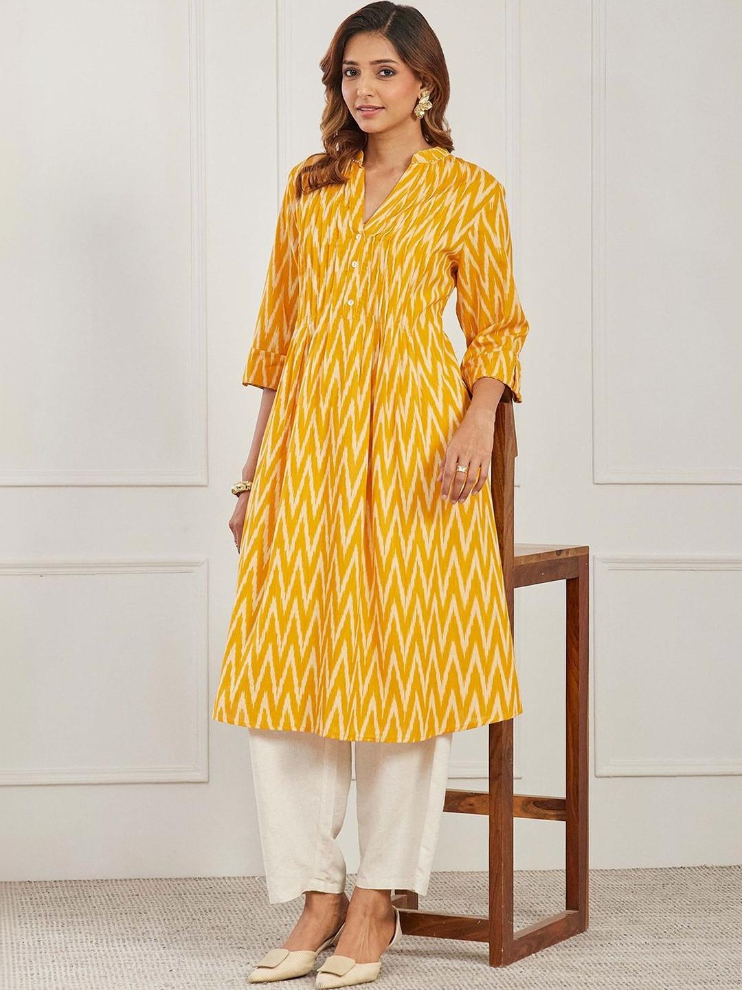 Biba Women Geometric Printed Kurta