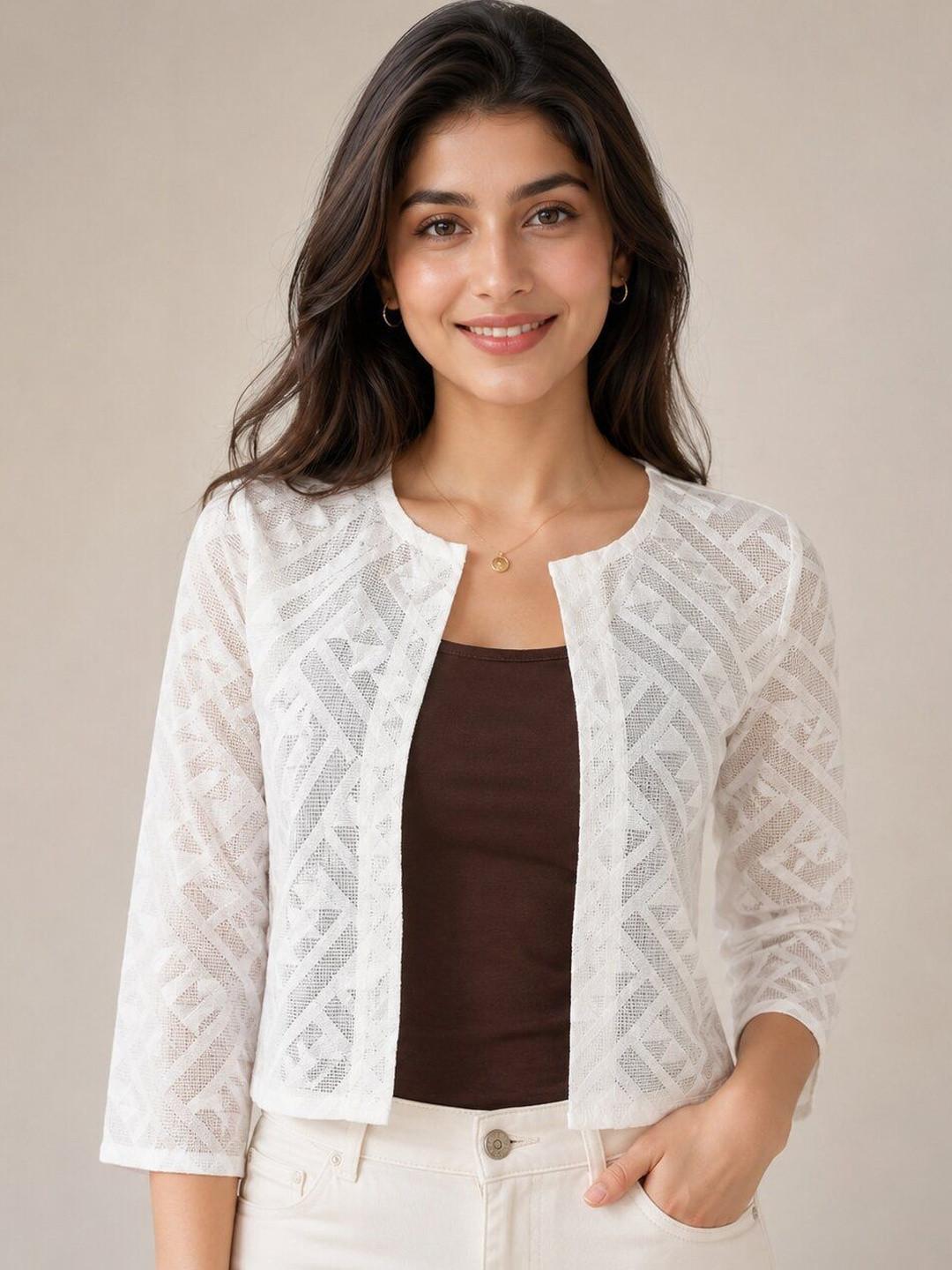 UnaOne Women Crop Shrug