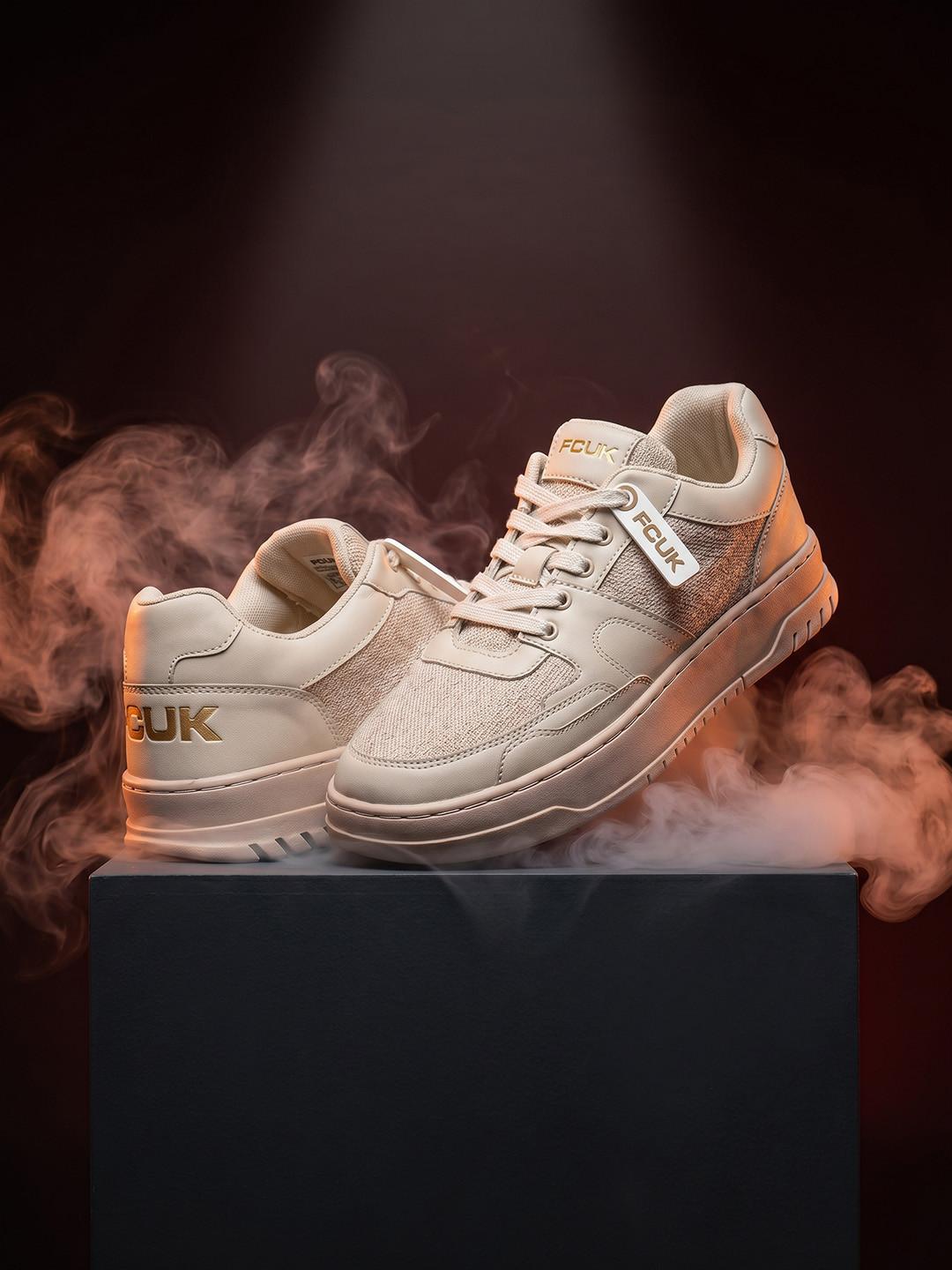 FCUK Men Textured Sneakers