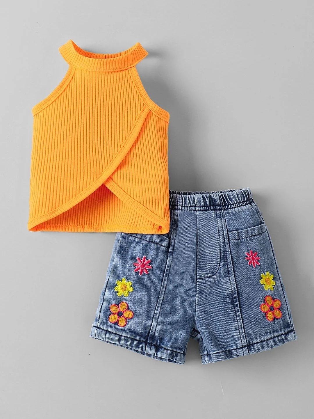 Hopscotch Girls Top with Shorts