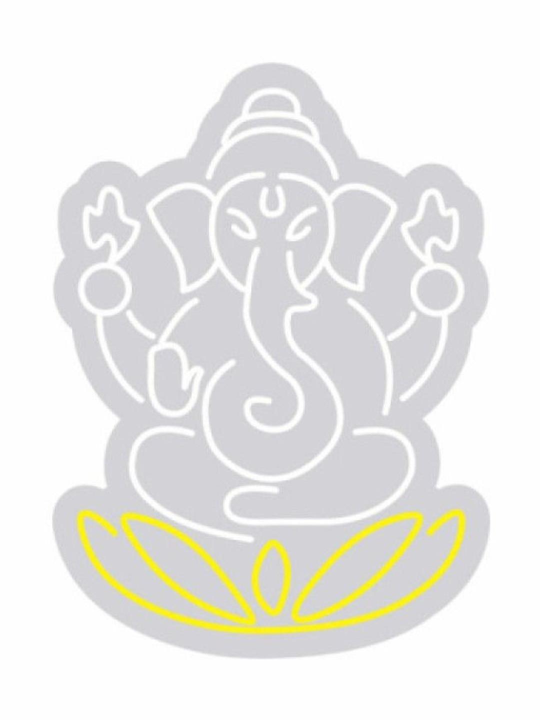 Custom Neon Ganesh Deity Neon Sign