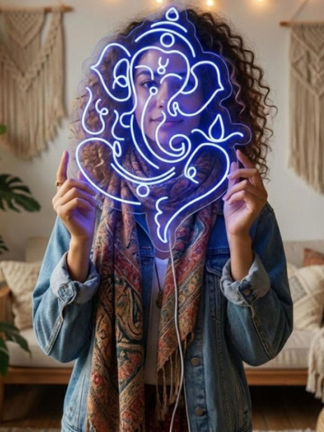 Custom Neon Ganesha Design Neon Sign
