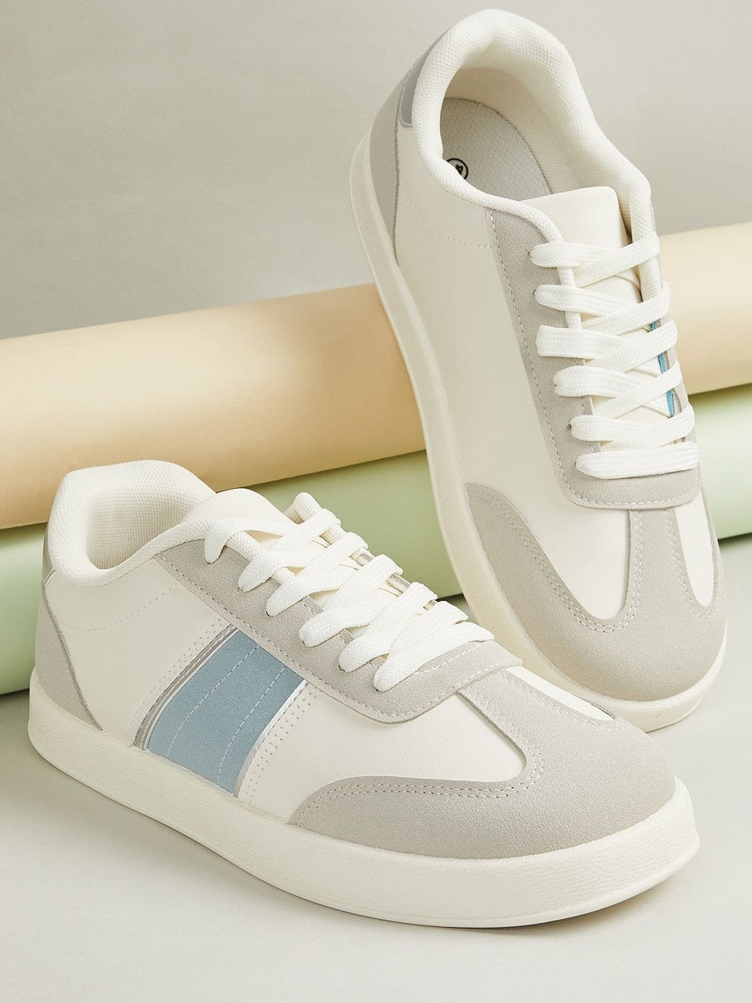 max Women Colourblocked PU Sneakers