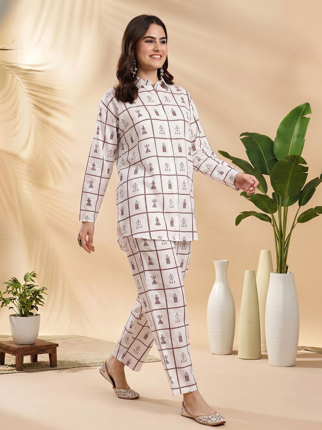 Sangria Geometric Print Co-ords