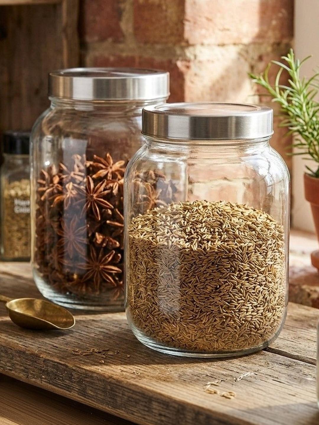 Aura Transparent 2026 Glass Jar Container
