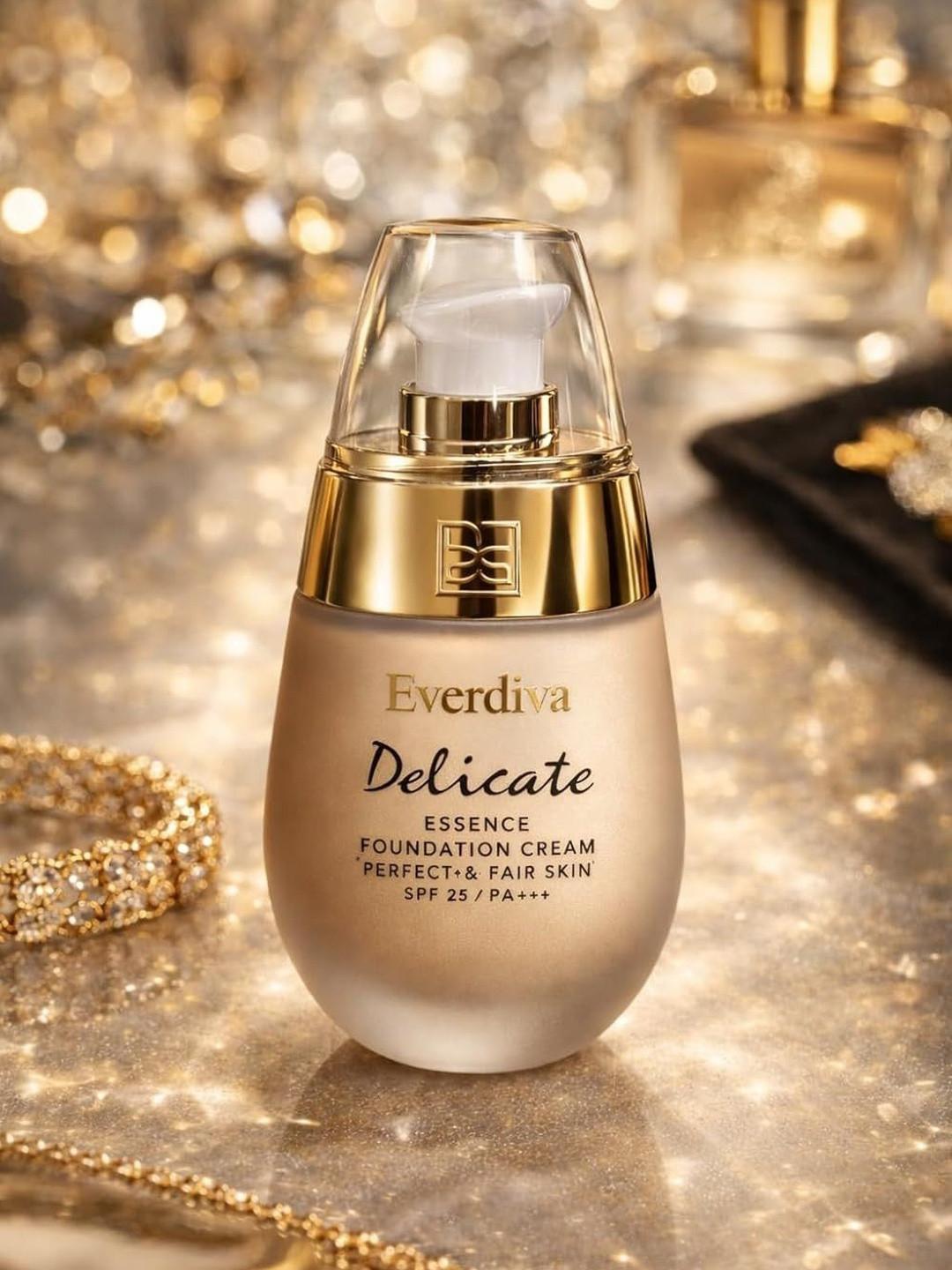 everdiva Delicate Essence Foundation Cream with SPF 25 PA+++