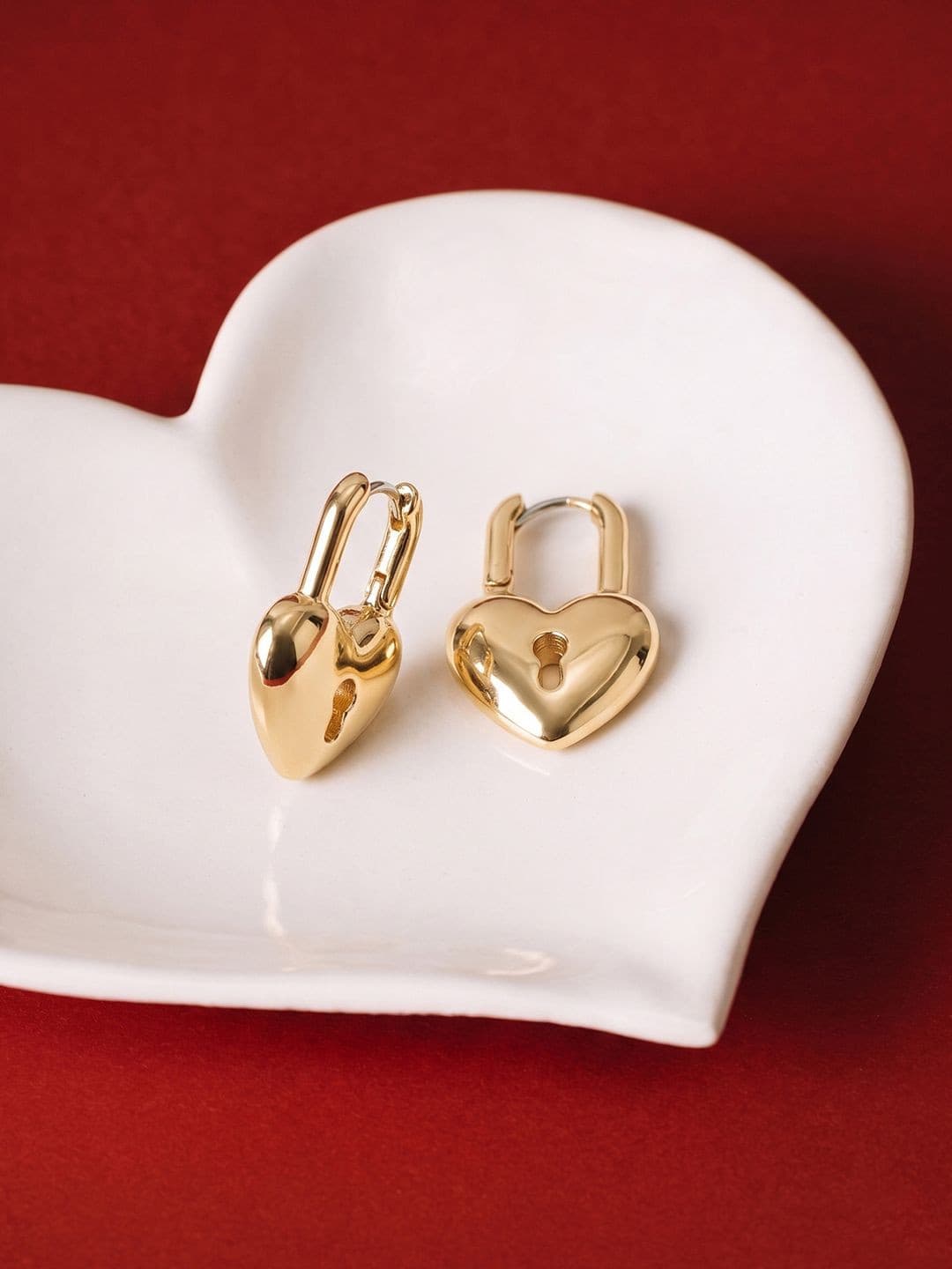 Accessorize Heart Shaped Drop Earrings