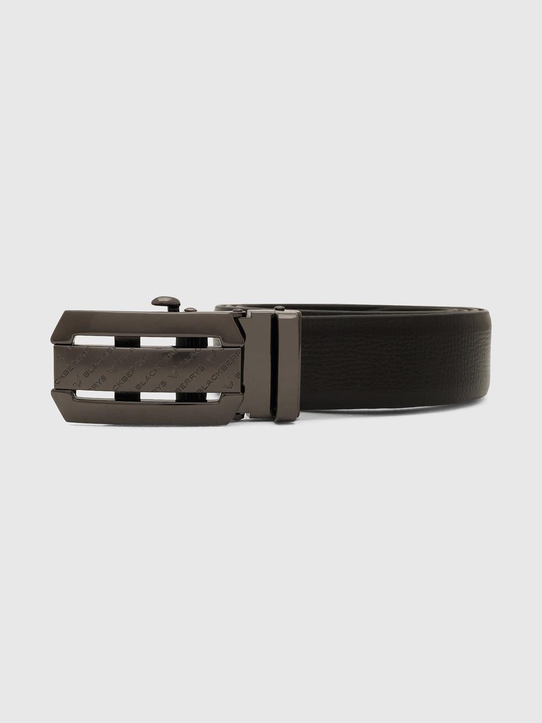 Blackberrys Men Textured Leather Formal Belt